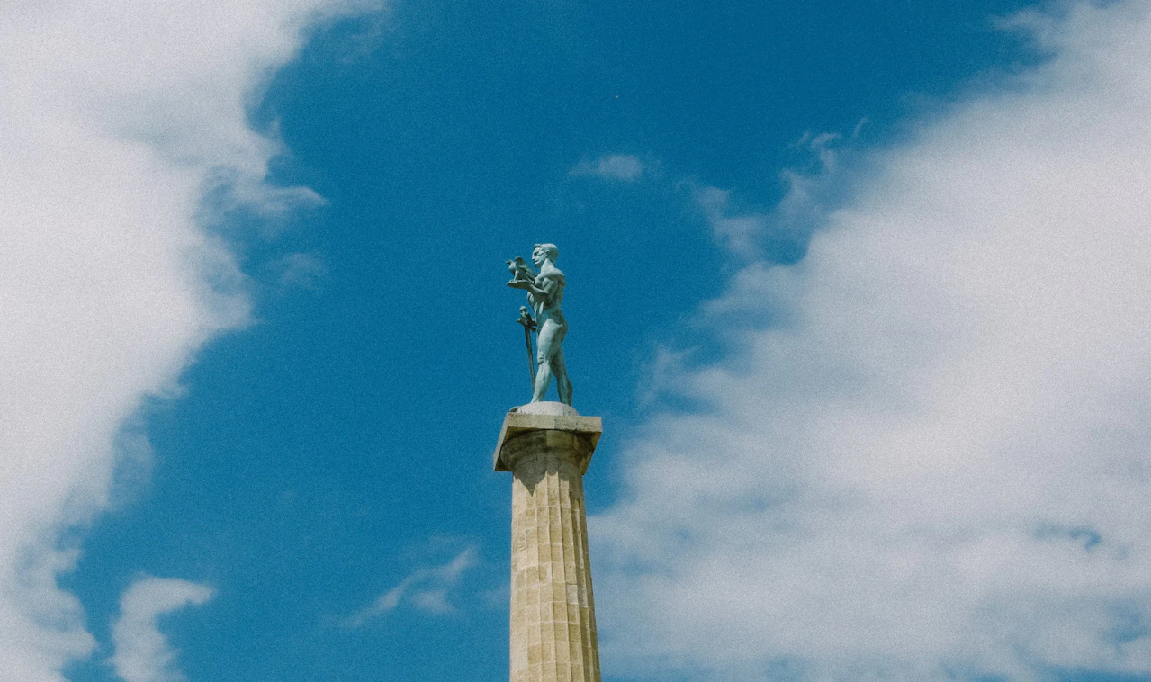 Belgrade City Skyline and Victor Monument