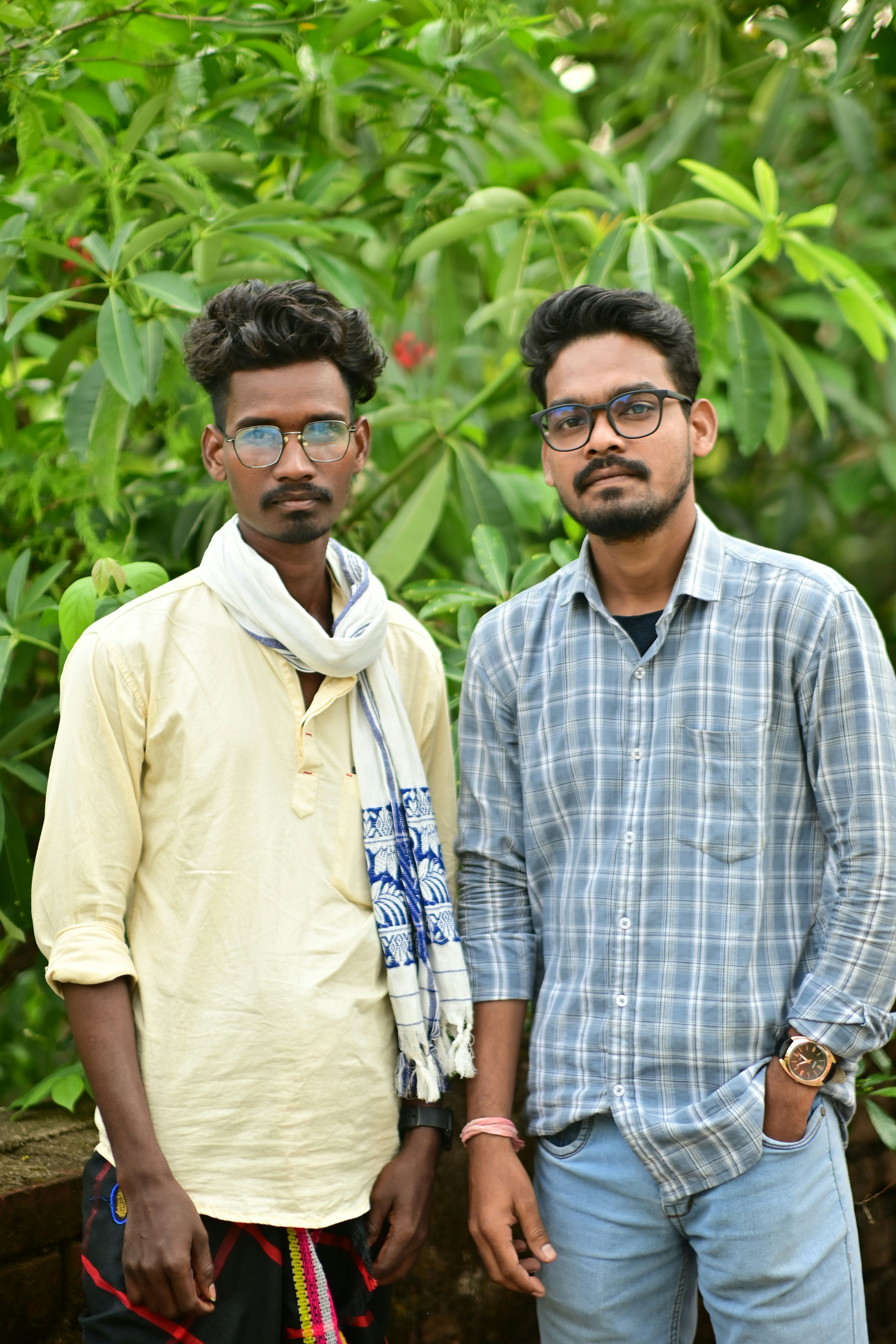 Two brothers in one frame. Portrait photography.