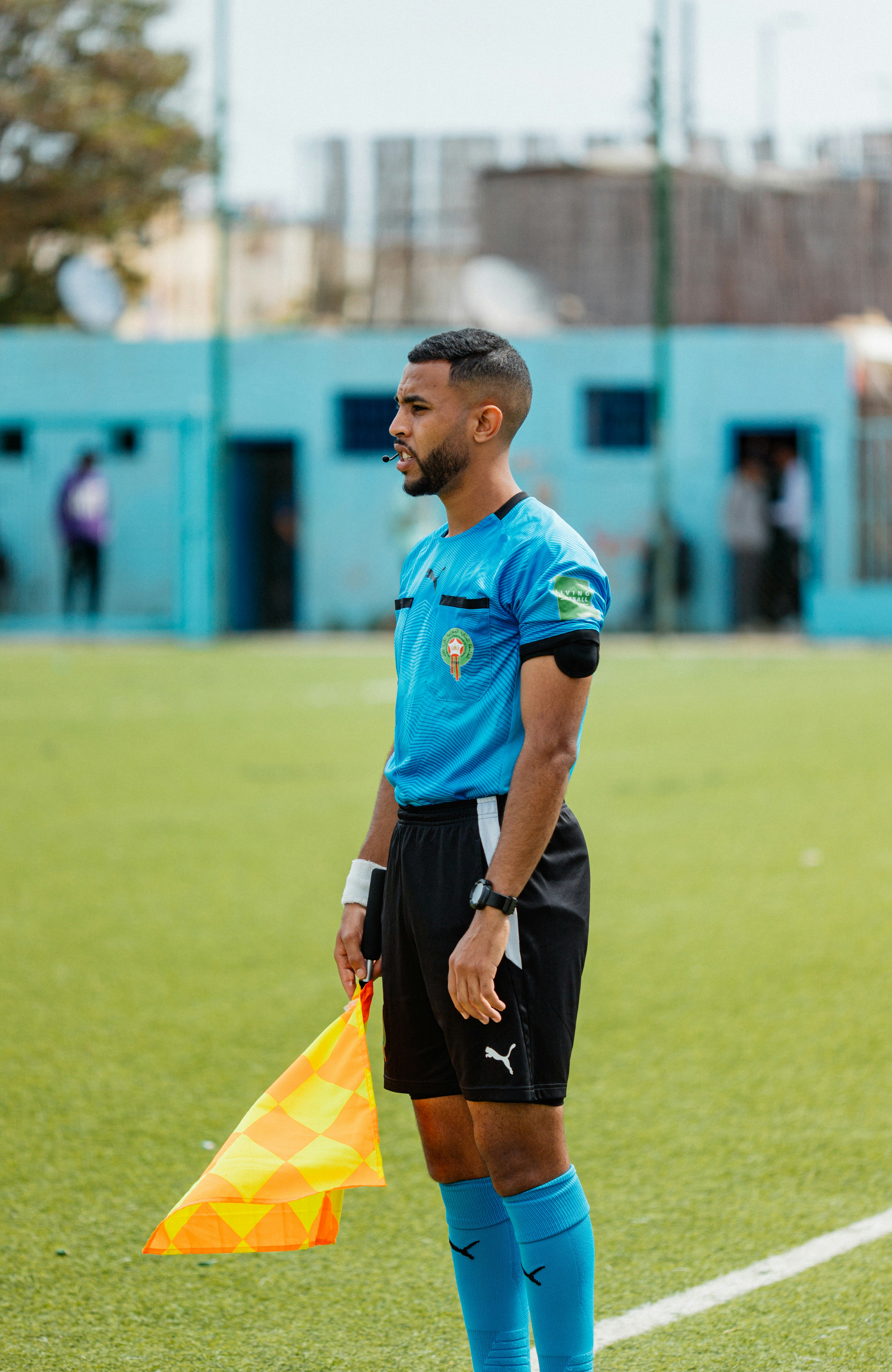 young soccer referee
