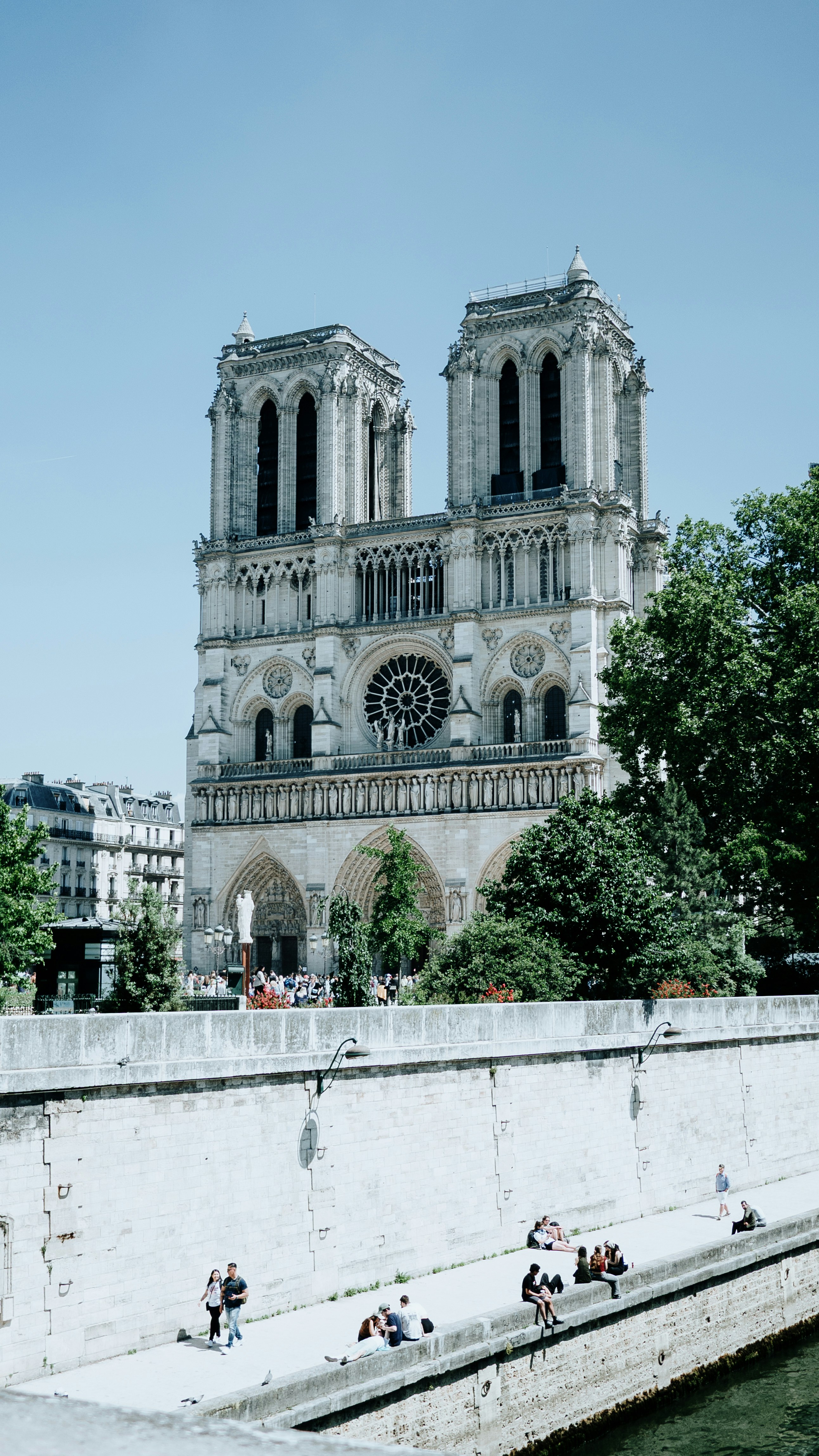 Notre dame cathedral in paris, france.