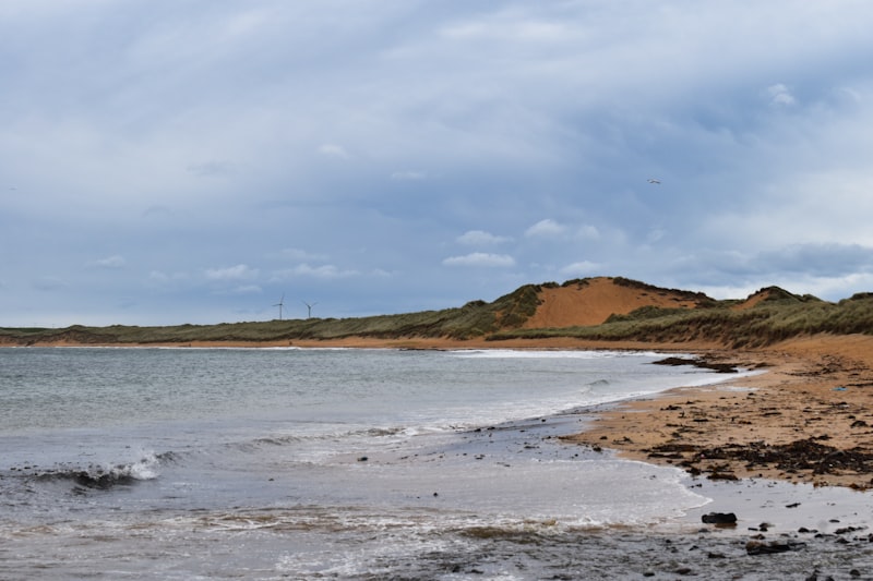 Wild dunes and open sand at Balmedie Country Park north of Aberdeen