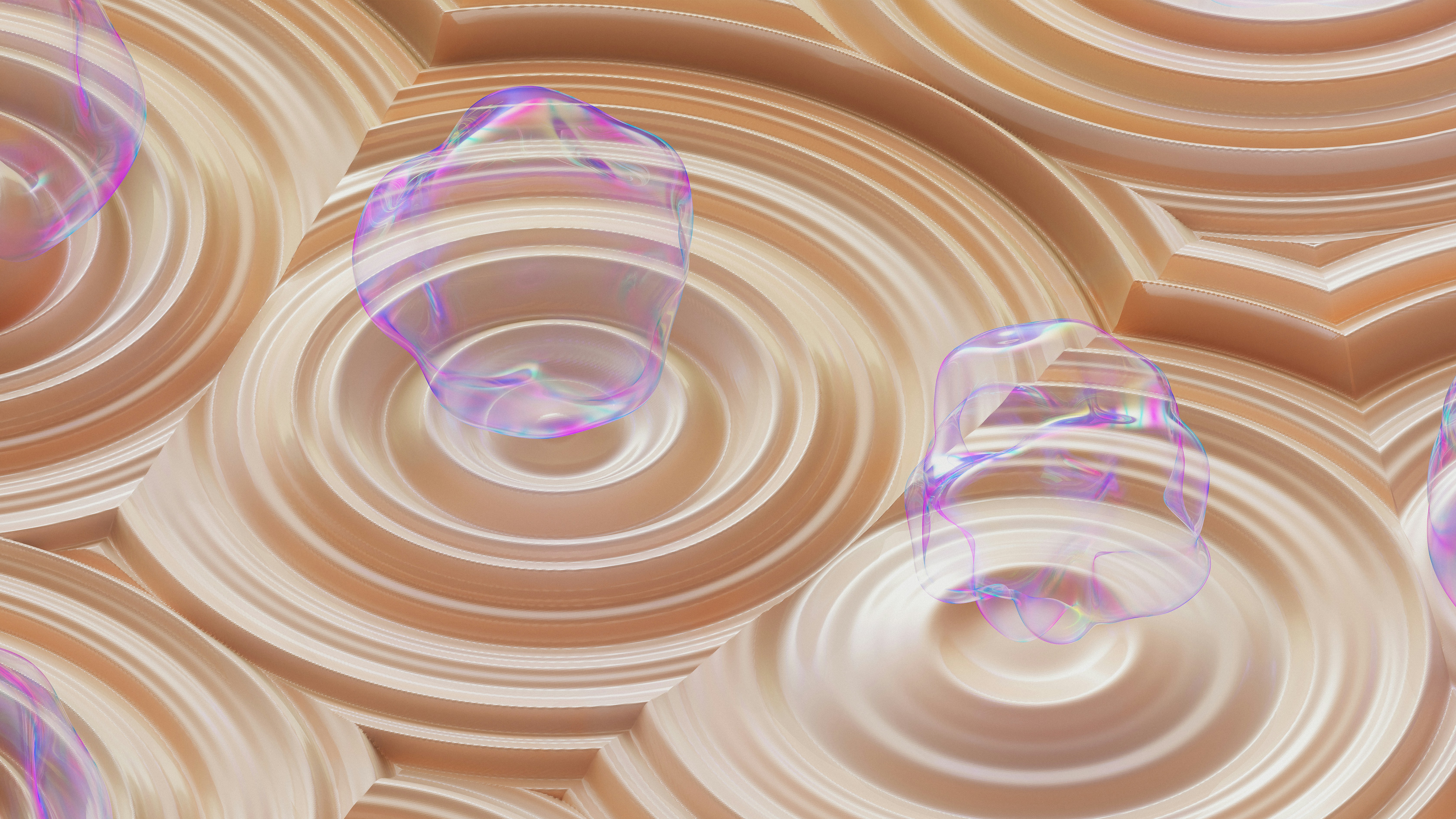 Wavy circular pattern