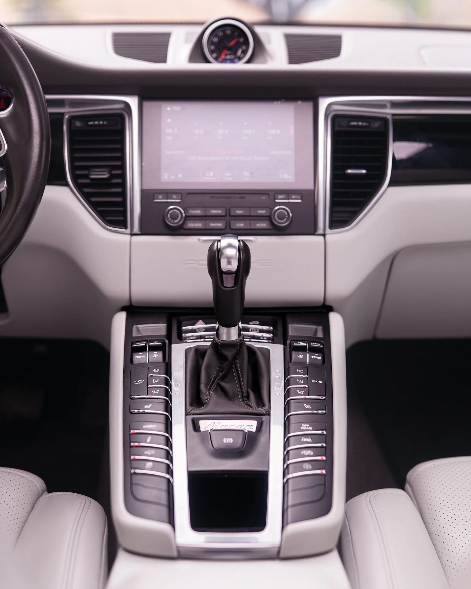 Detailed view of a vehicle dashboard and interior