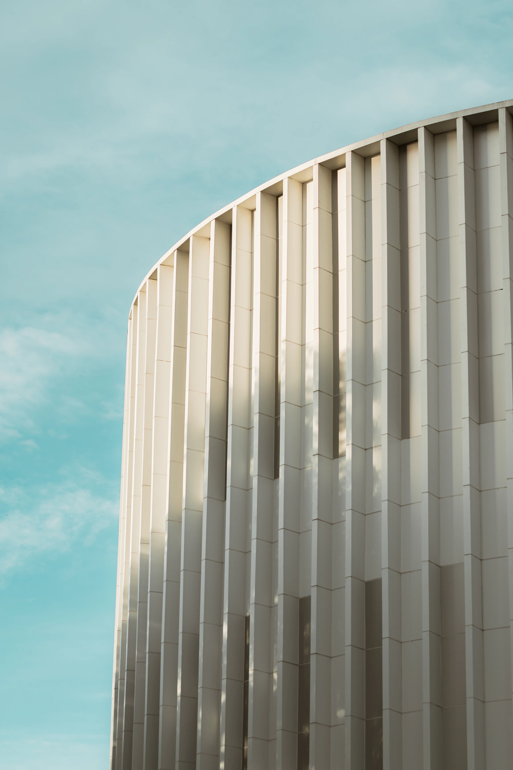Minimal modern architectural facade