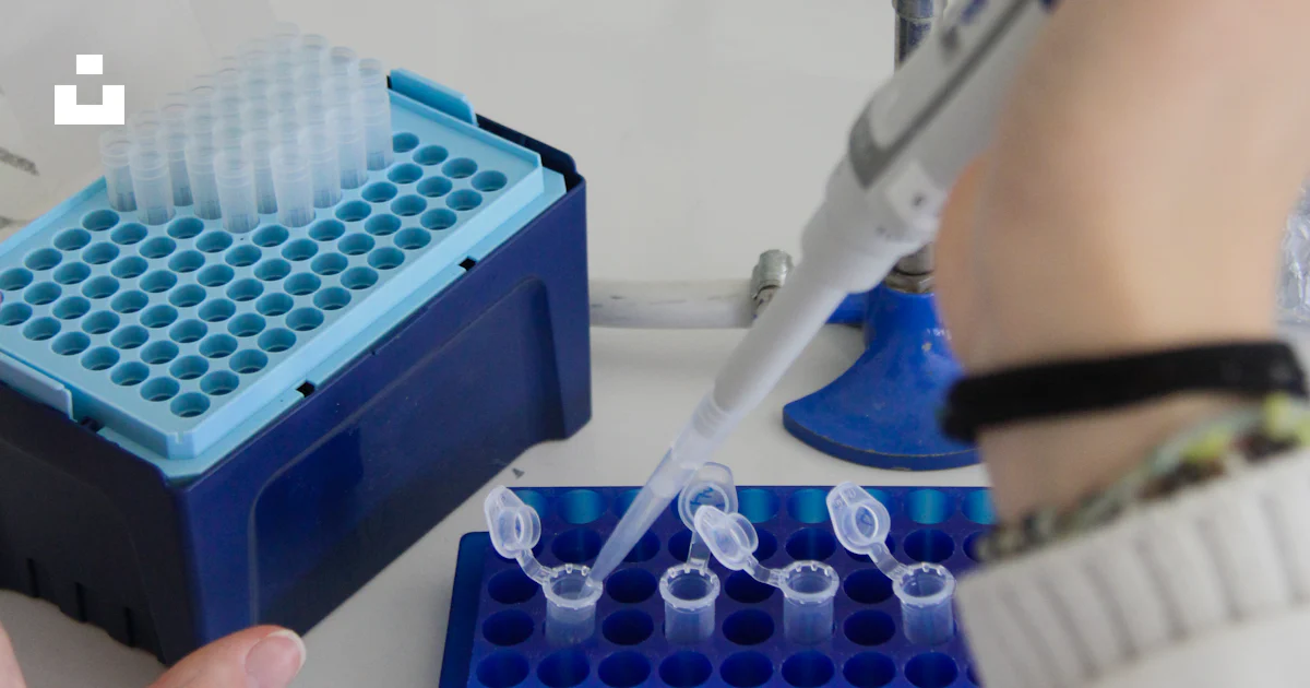 Pipelette Science A scientist uses a pipette in a laboratory. photo – Free Medicine Image ...