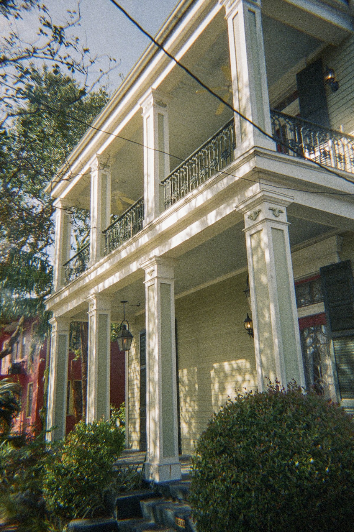 Two-story Mt. Pleasant home with columned double piazza