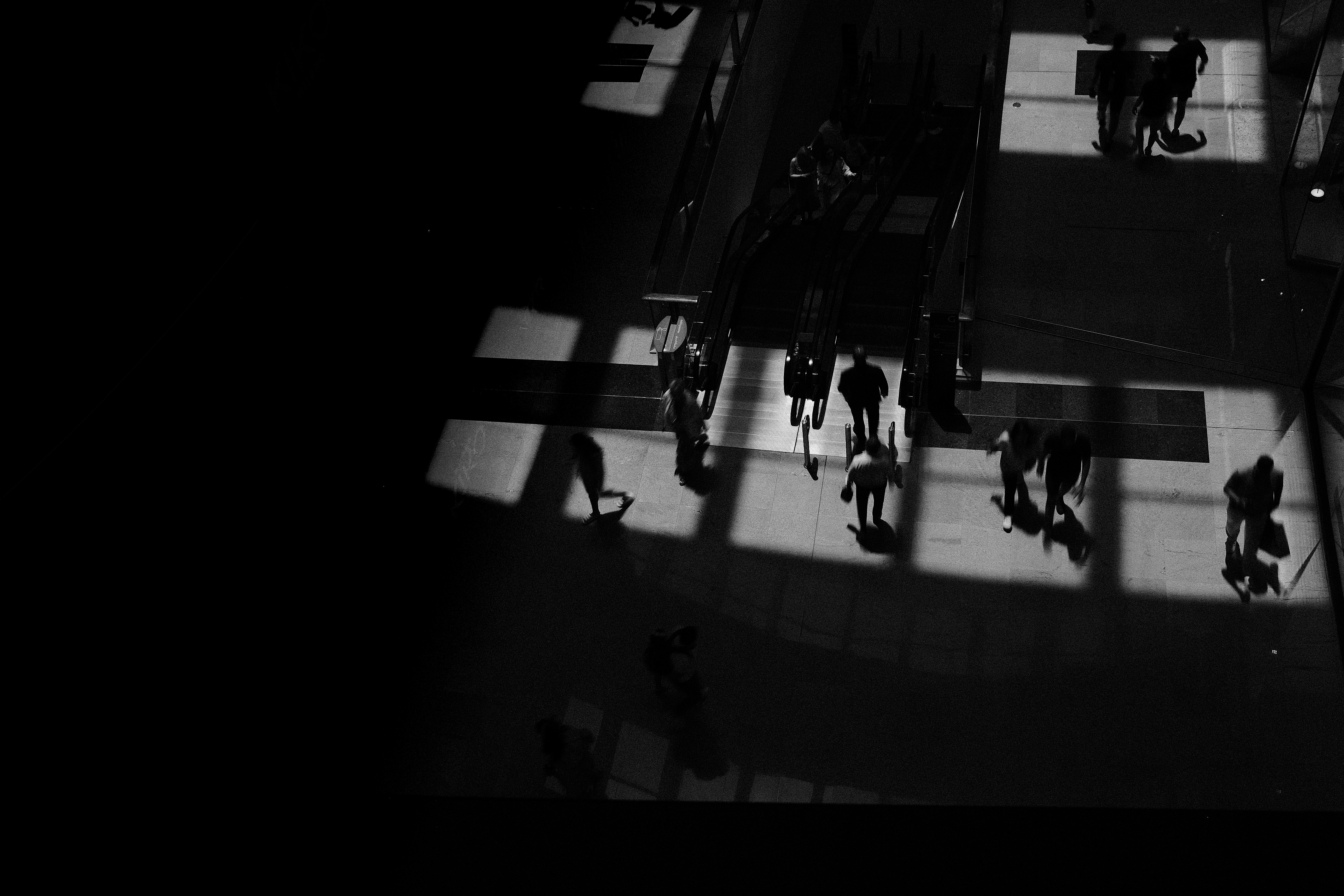 silhouette against a concrete wall
