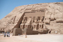 The temple of ramses ii stands in egypt.