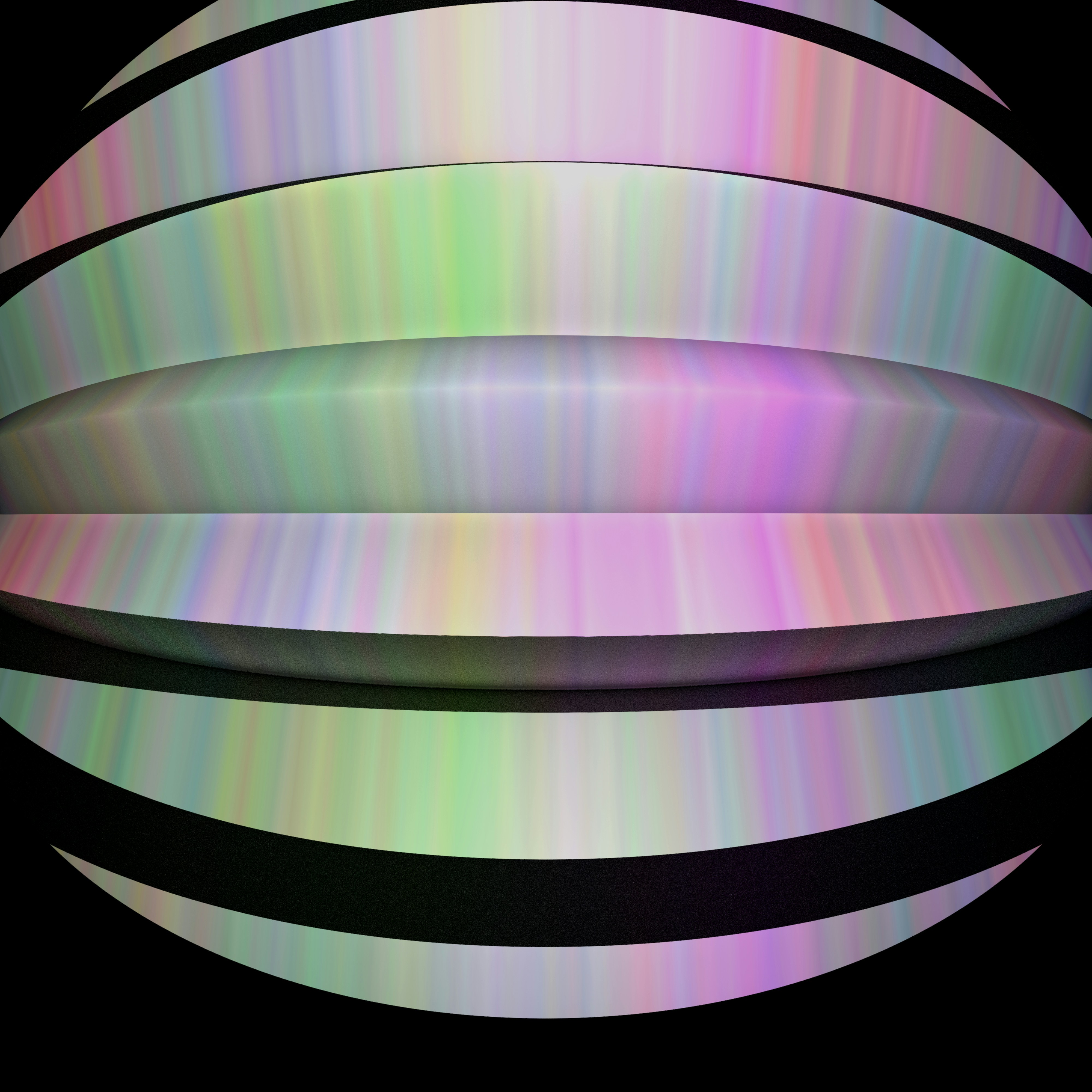 Experimental; using only random color and lighting as surface on simple 3d geometry.