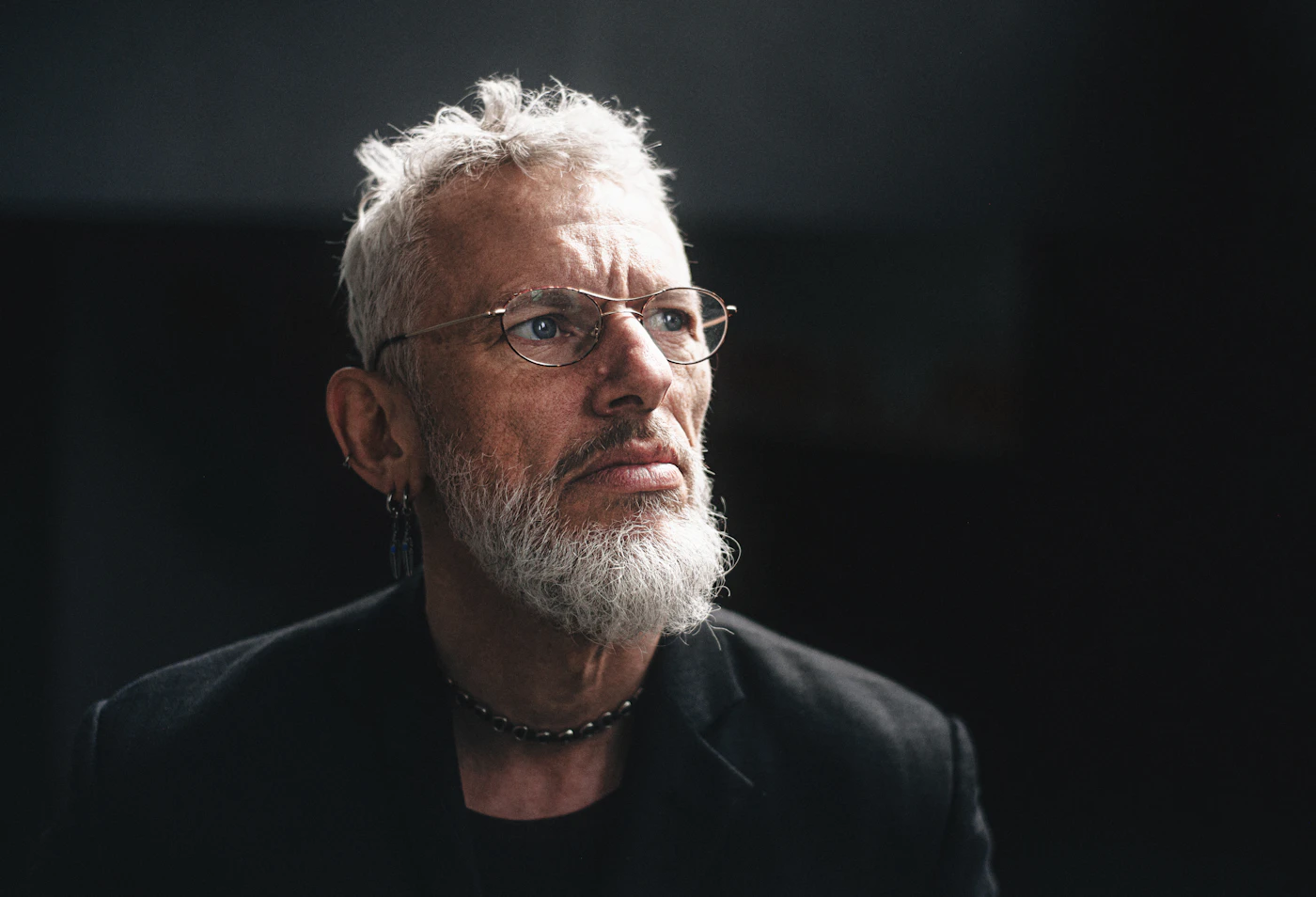 Thoughtful older man — mental sharpness, awakening