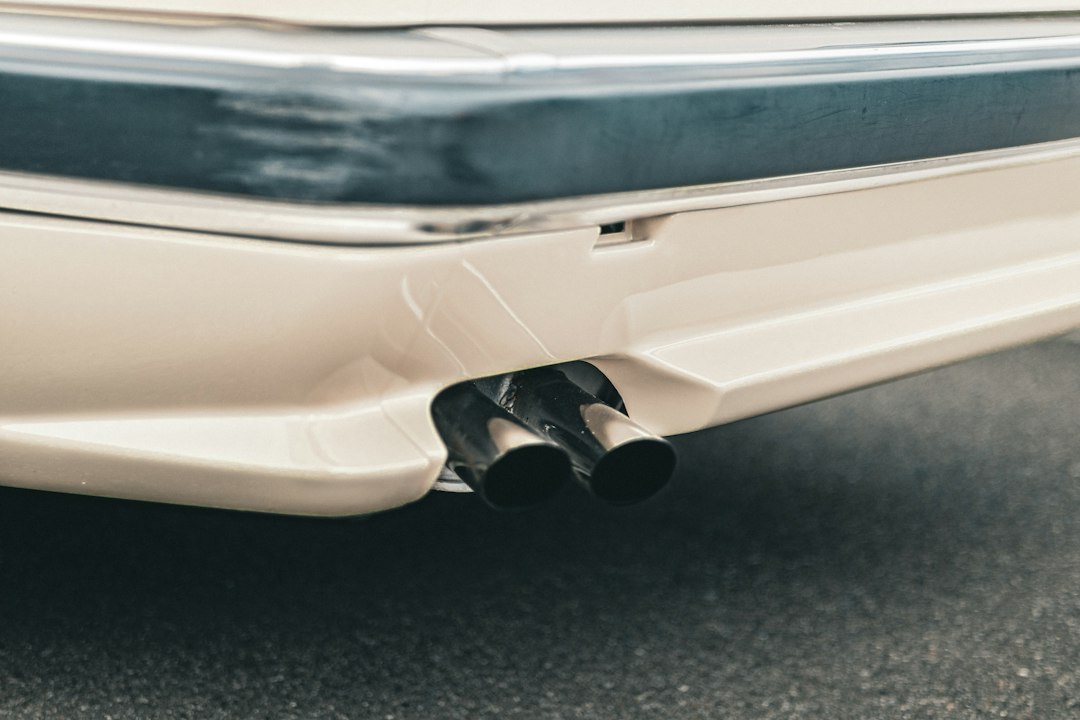 motorcycle exhaust closeup