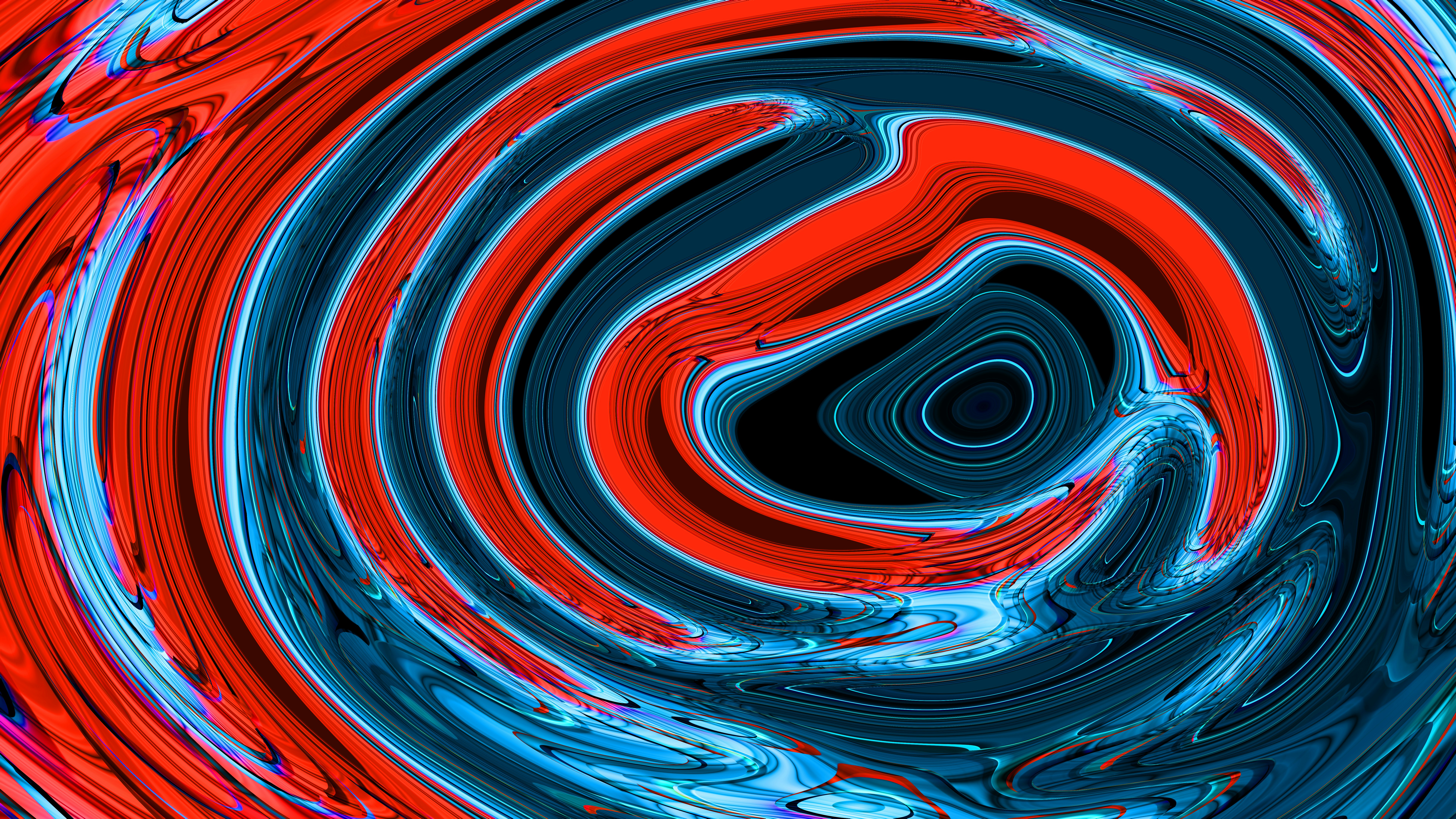 Swirling colors create a vibrant abstract vortex.