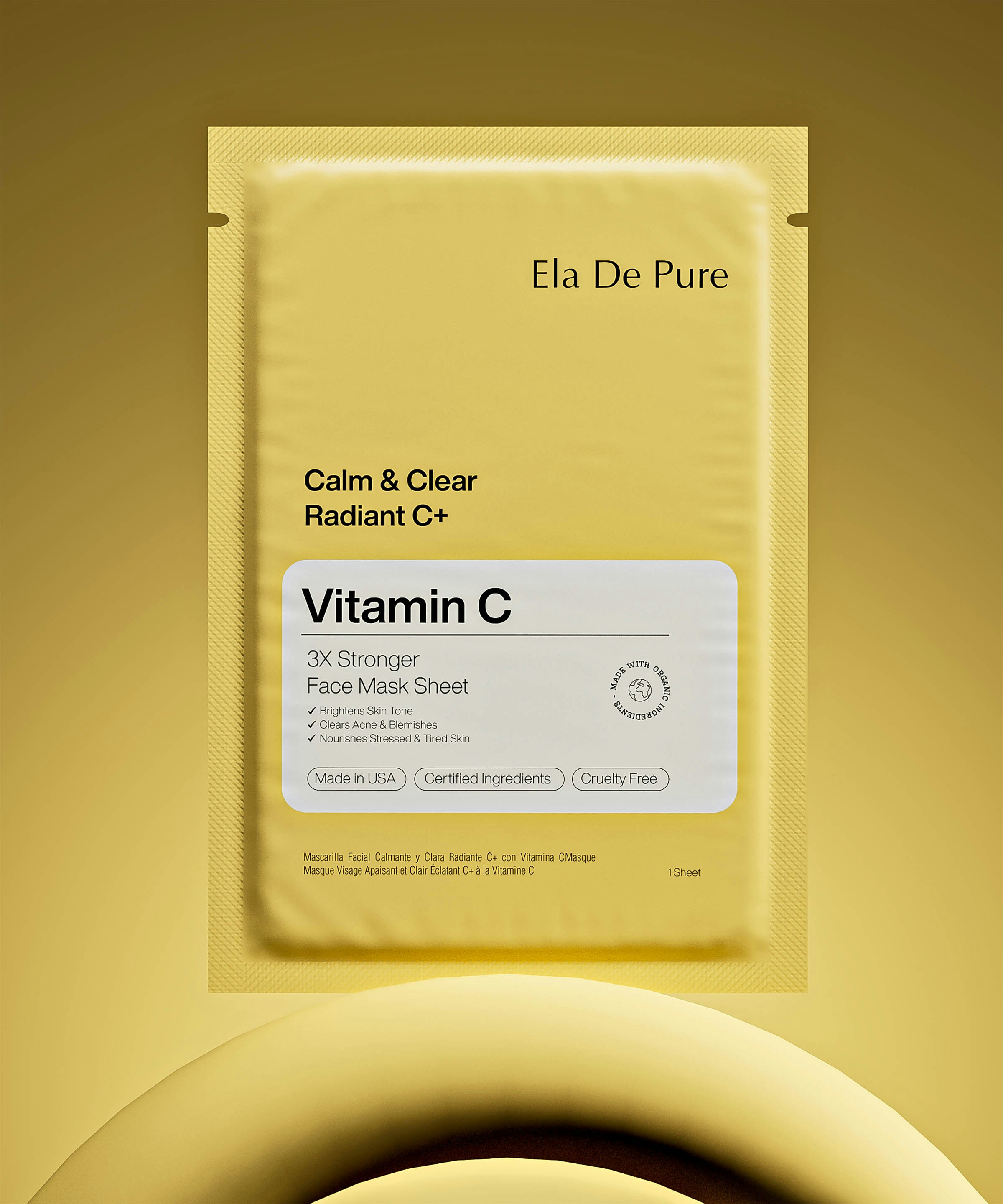 A vitamin c face mask.