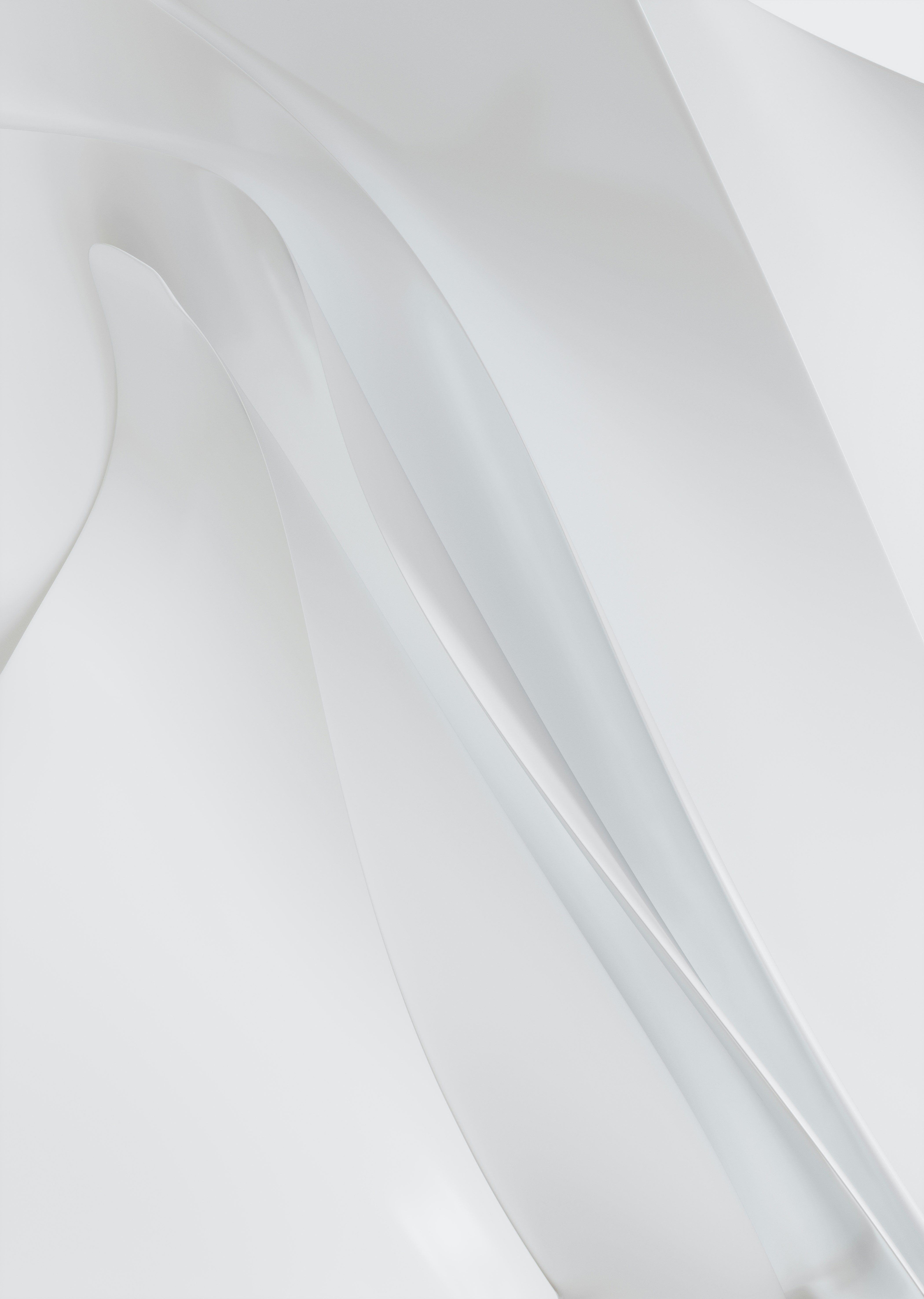 Le tissu blanc se plie et coule gracieusement.