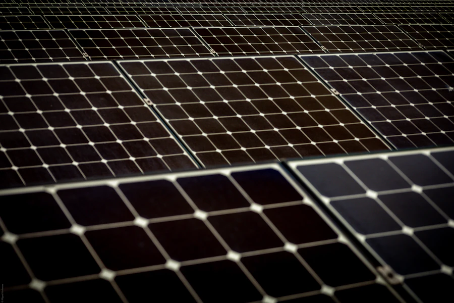 Industrial solar panel array