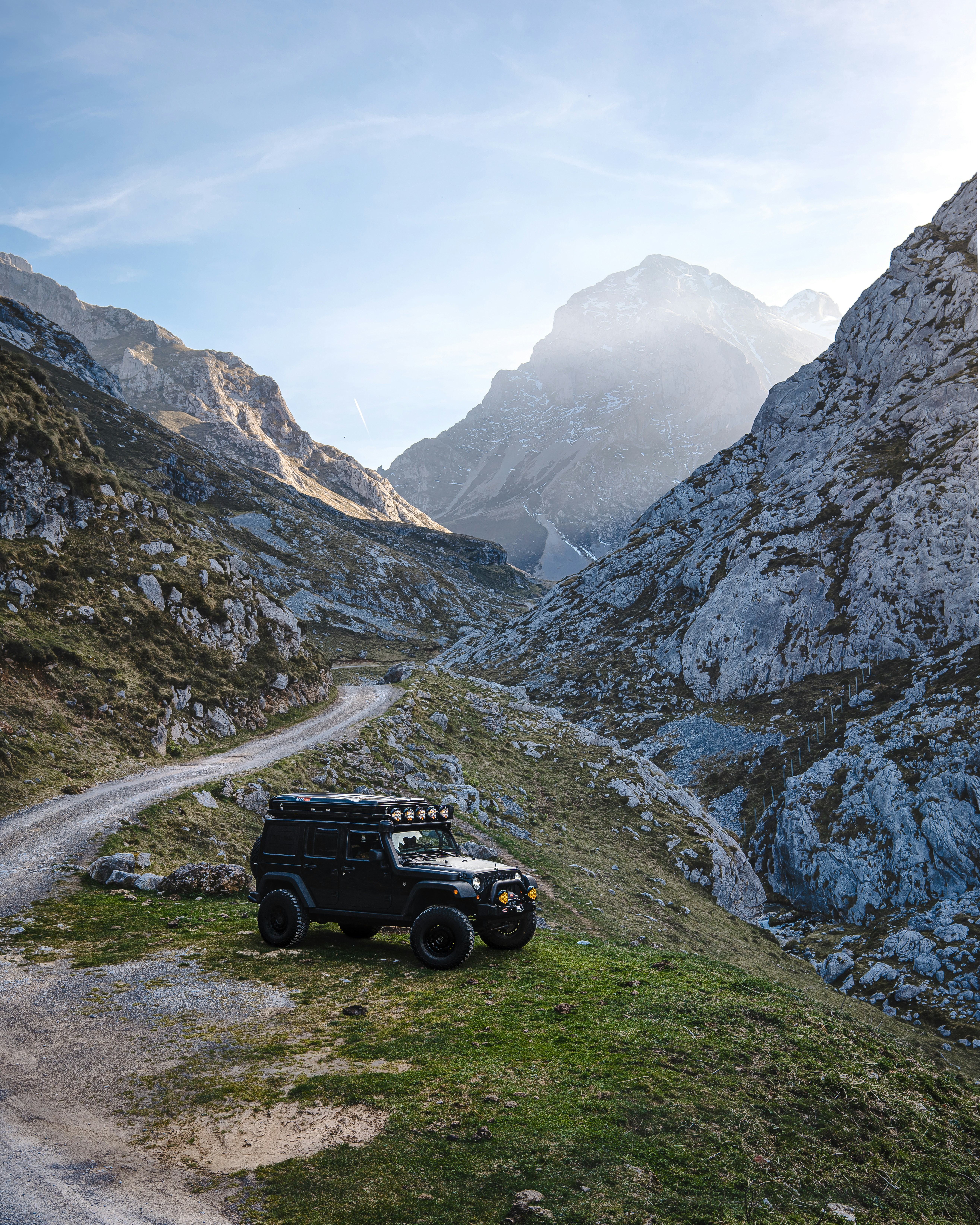 Rugged premium vehicle ready for the trail