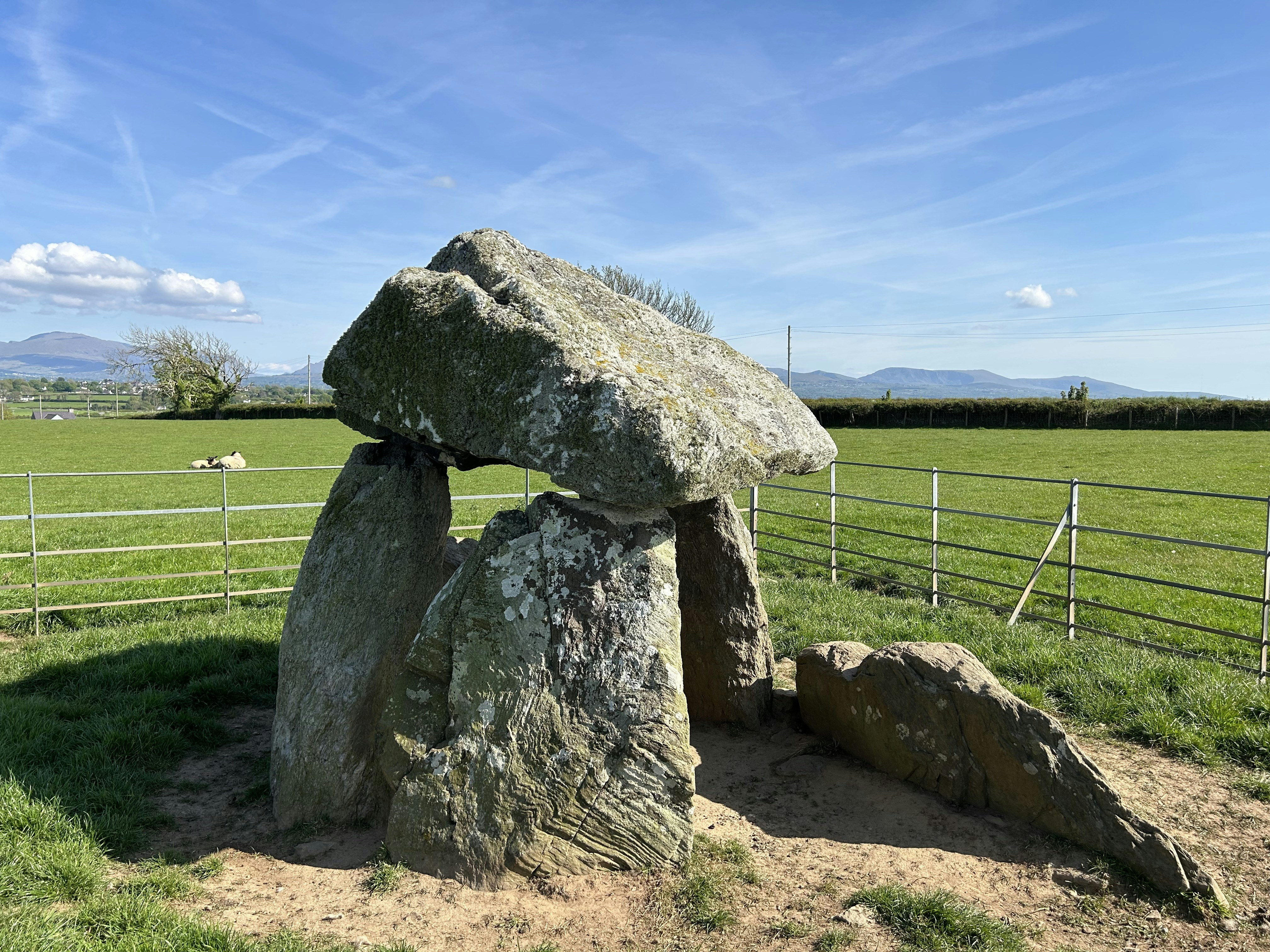 Ancient stone structure on a sunny day.