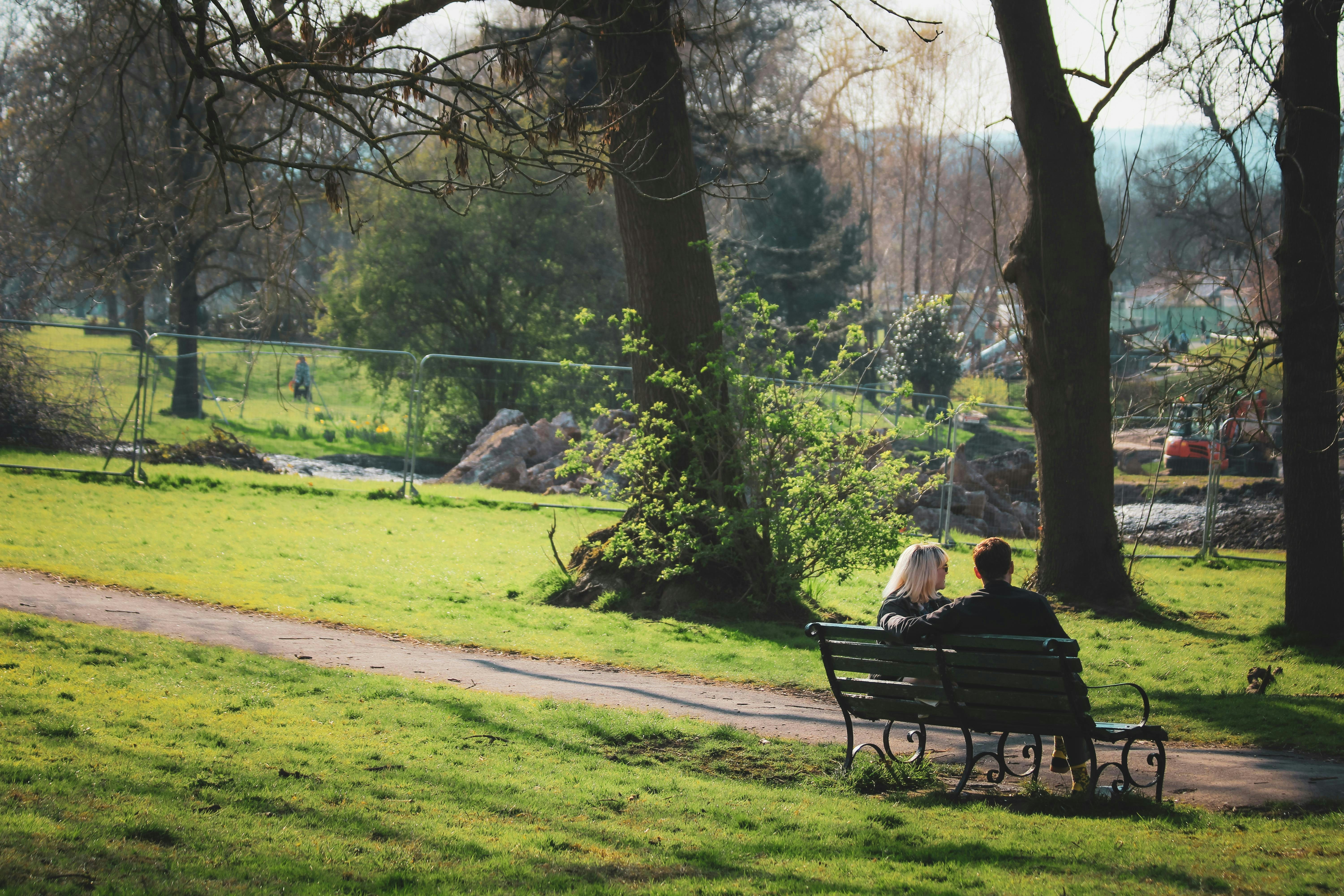 A romantic picnic setting in a park