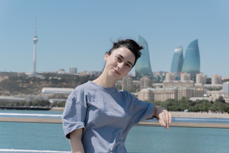 modern woman connected to her surroundings