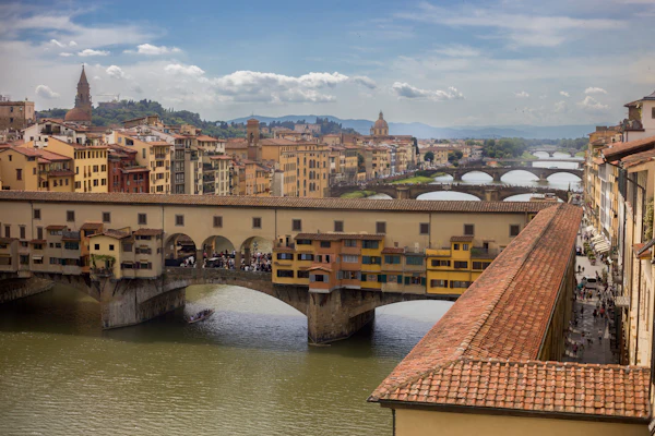 Ponte Vecchio spanning the Arno in Florence