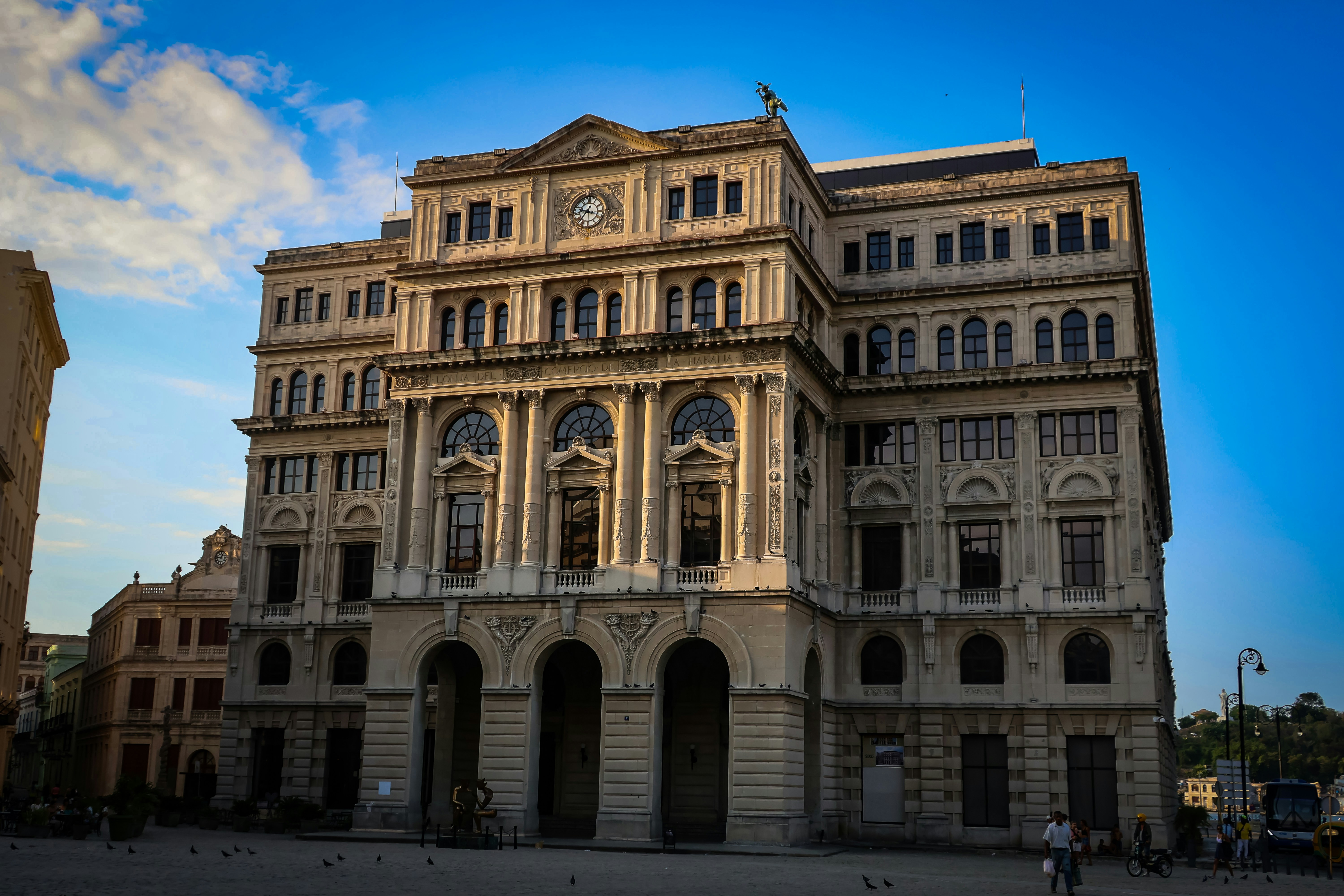 A grand, historic building stands tall under the sky.