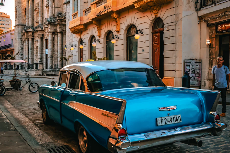 Retro car in Havana