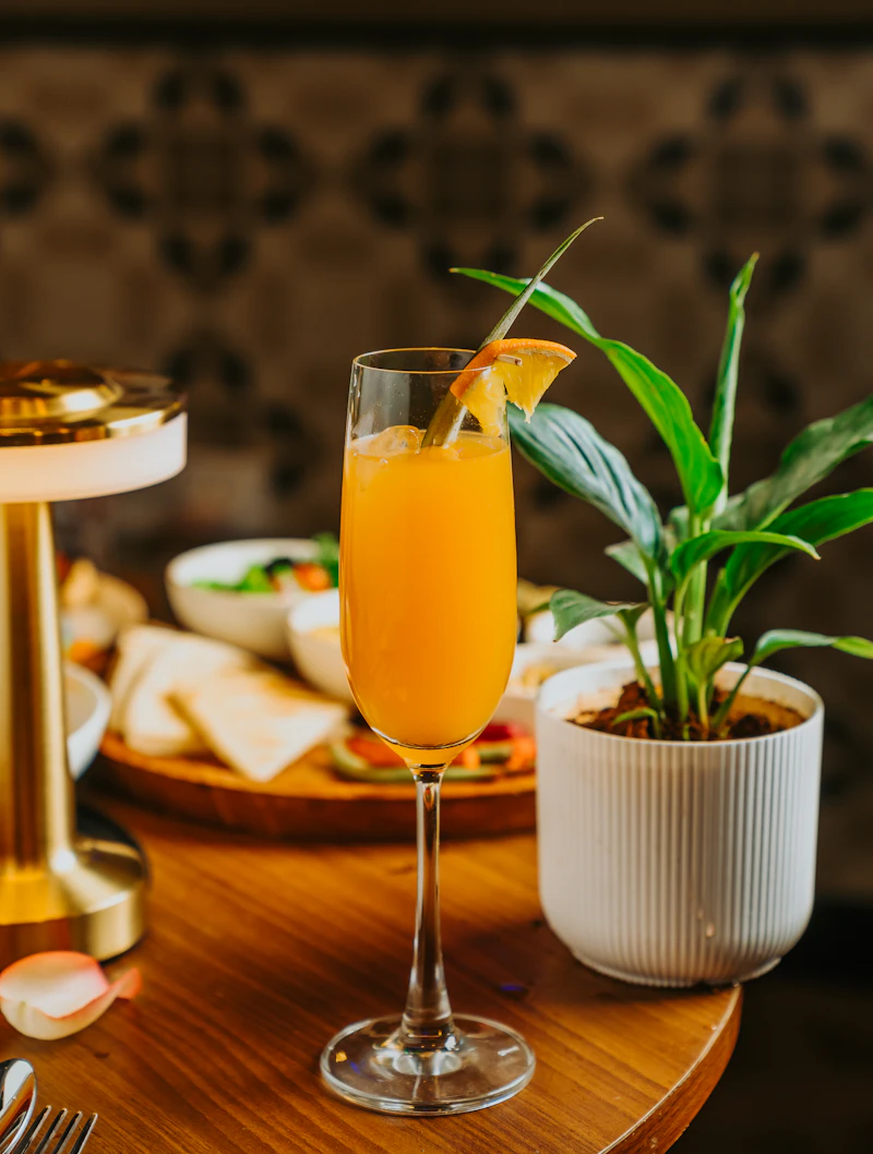 Mimosa with brunch