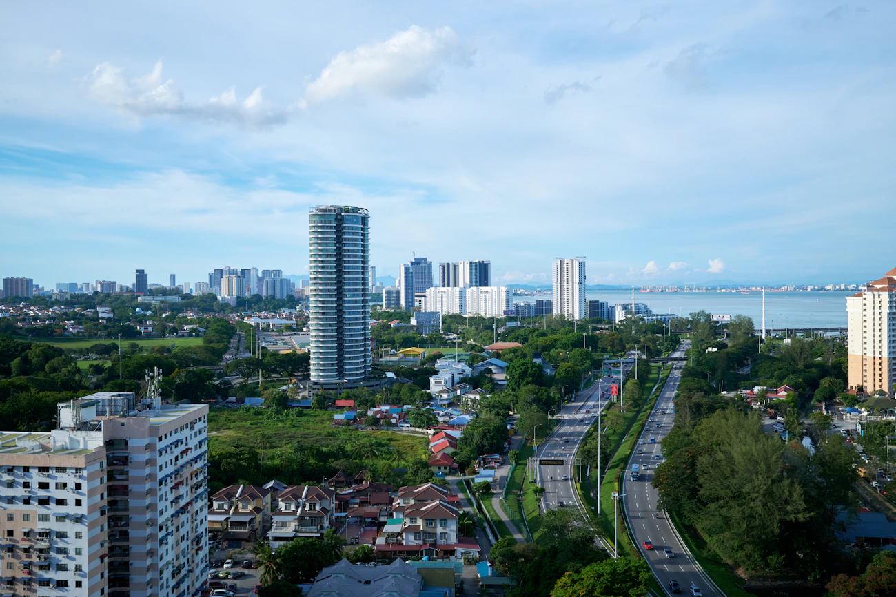 Heritage cityscape of George Town, Penang, Malaysia