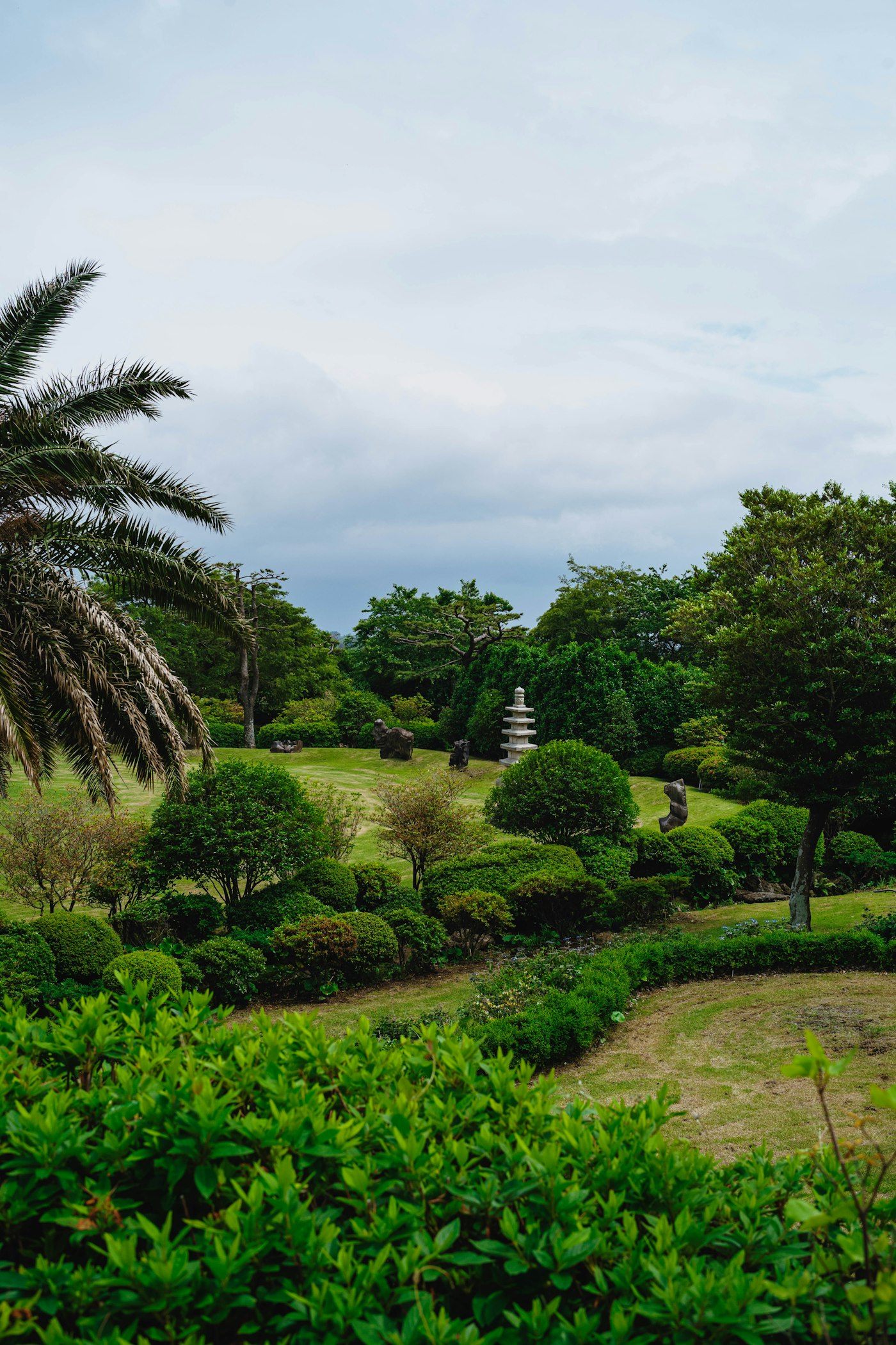 Green spaces and landscaping within the estate