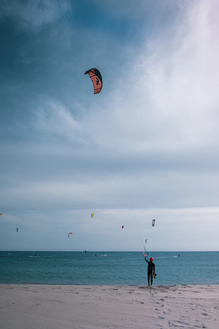 Kitesurf na praia de Taíba