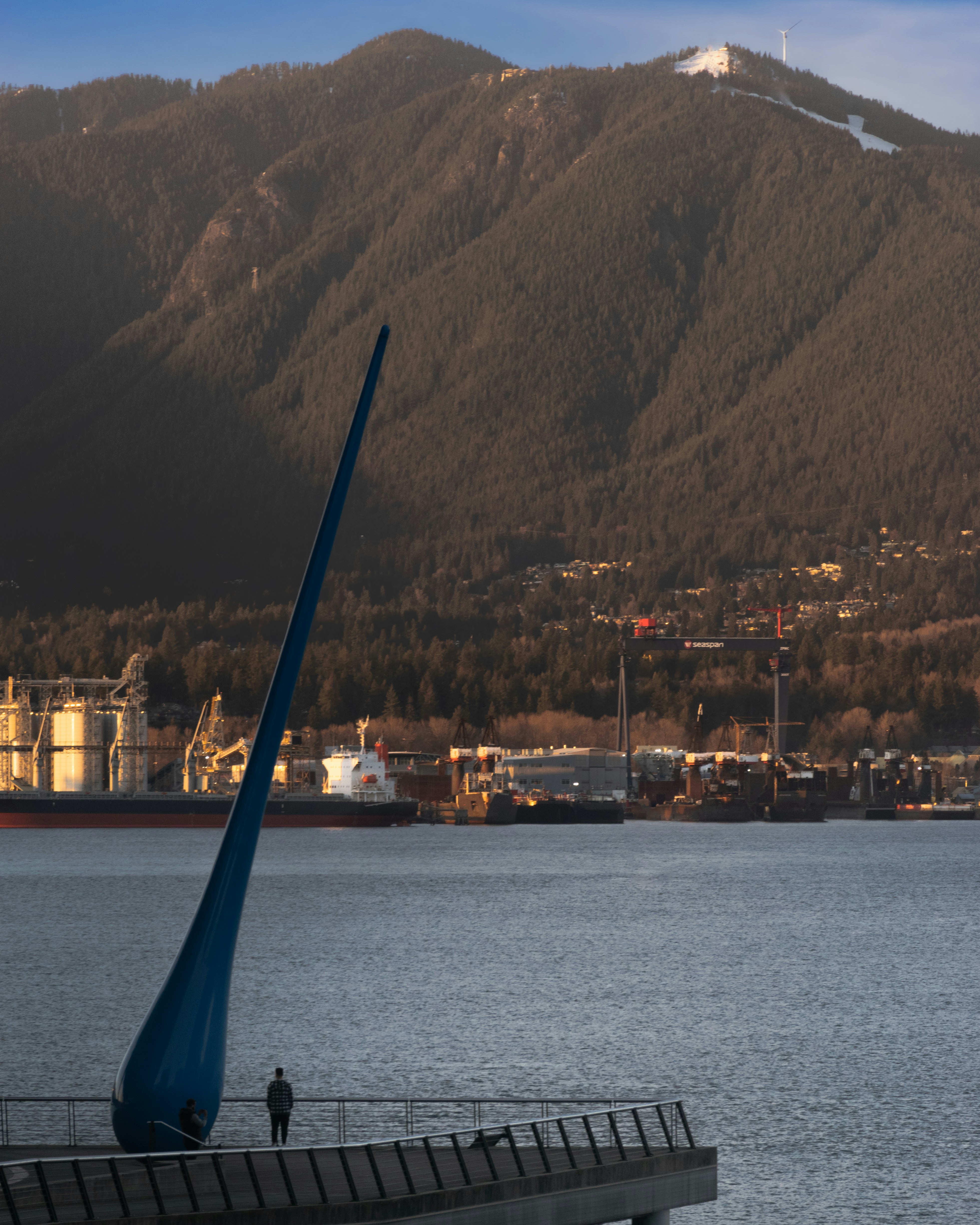 serene landscape with sunset