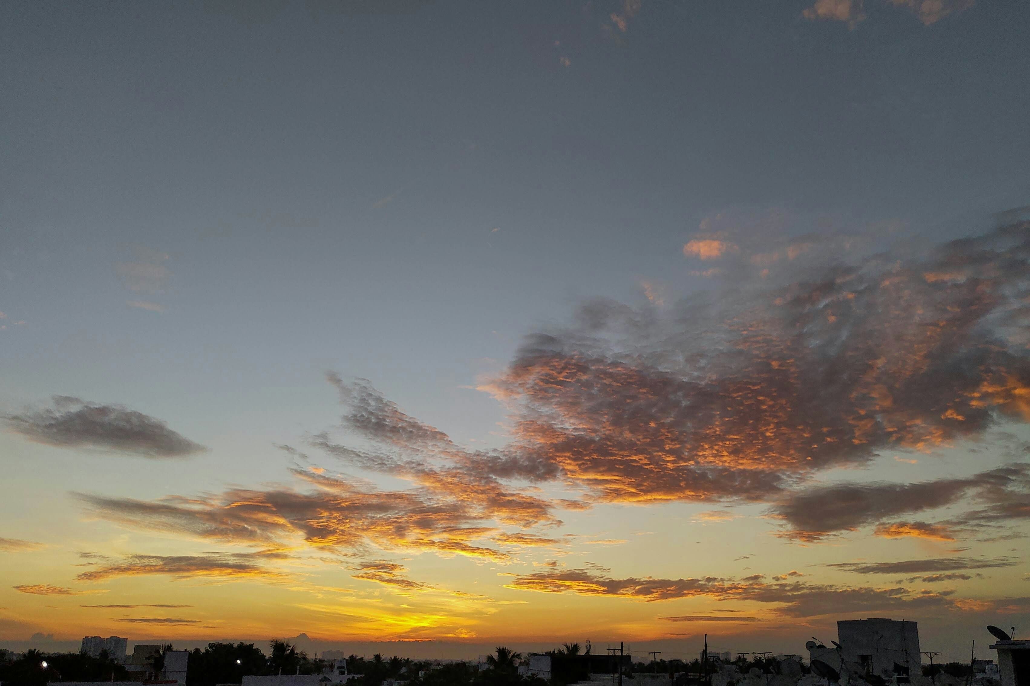 Sunset paints the sky with vibrant colors.