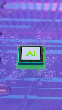 An ai chip on a circuit board.