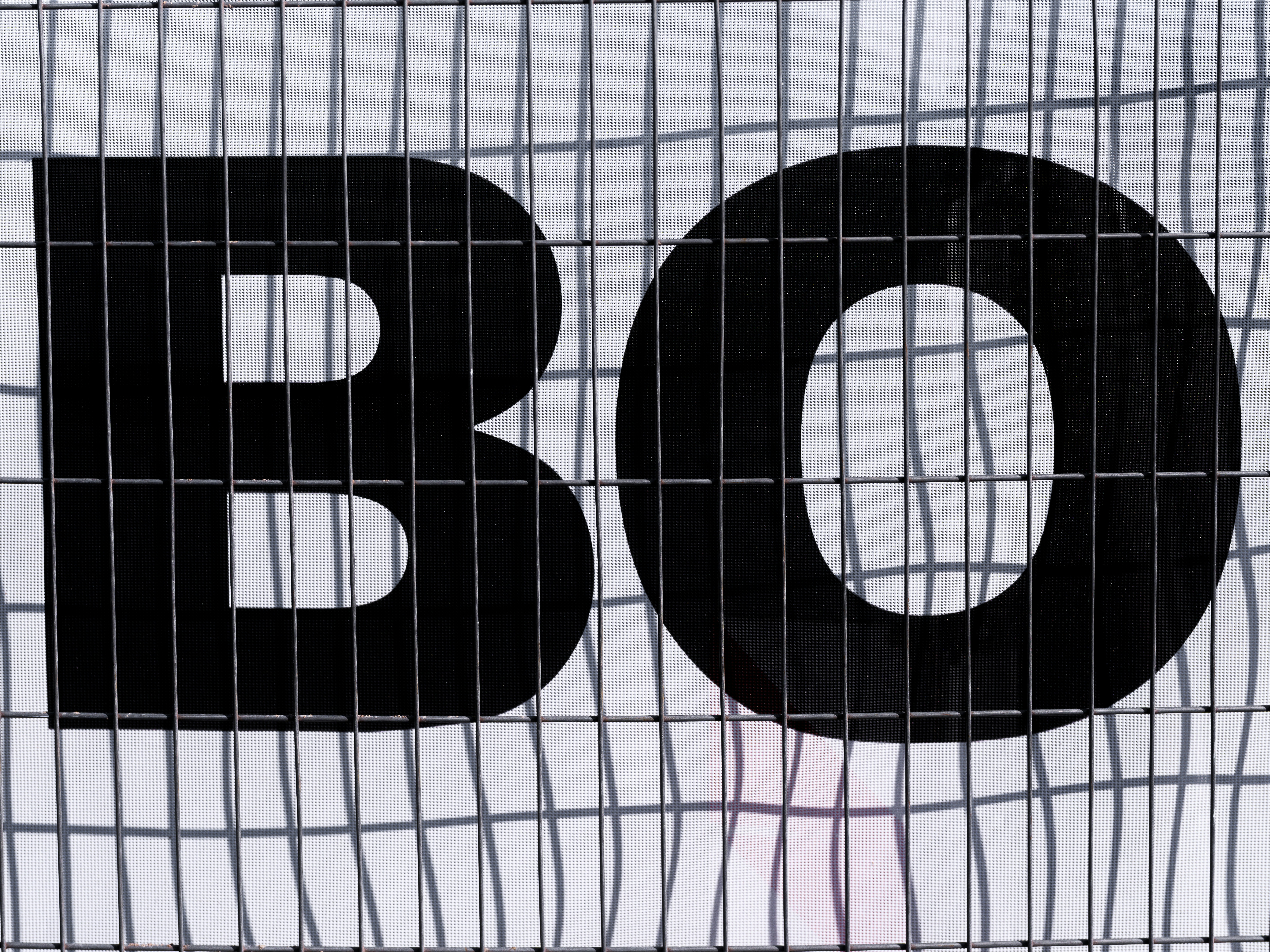 Black lettering