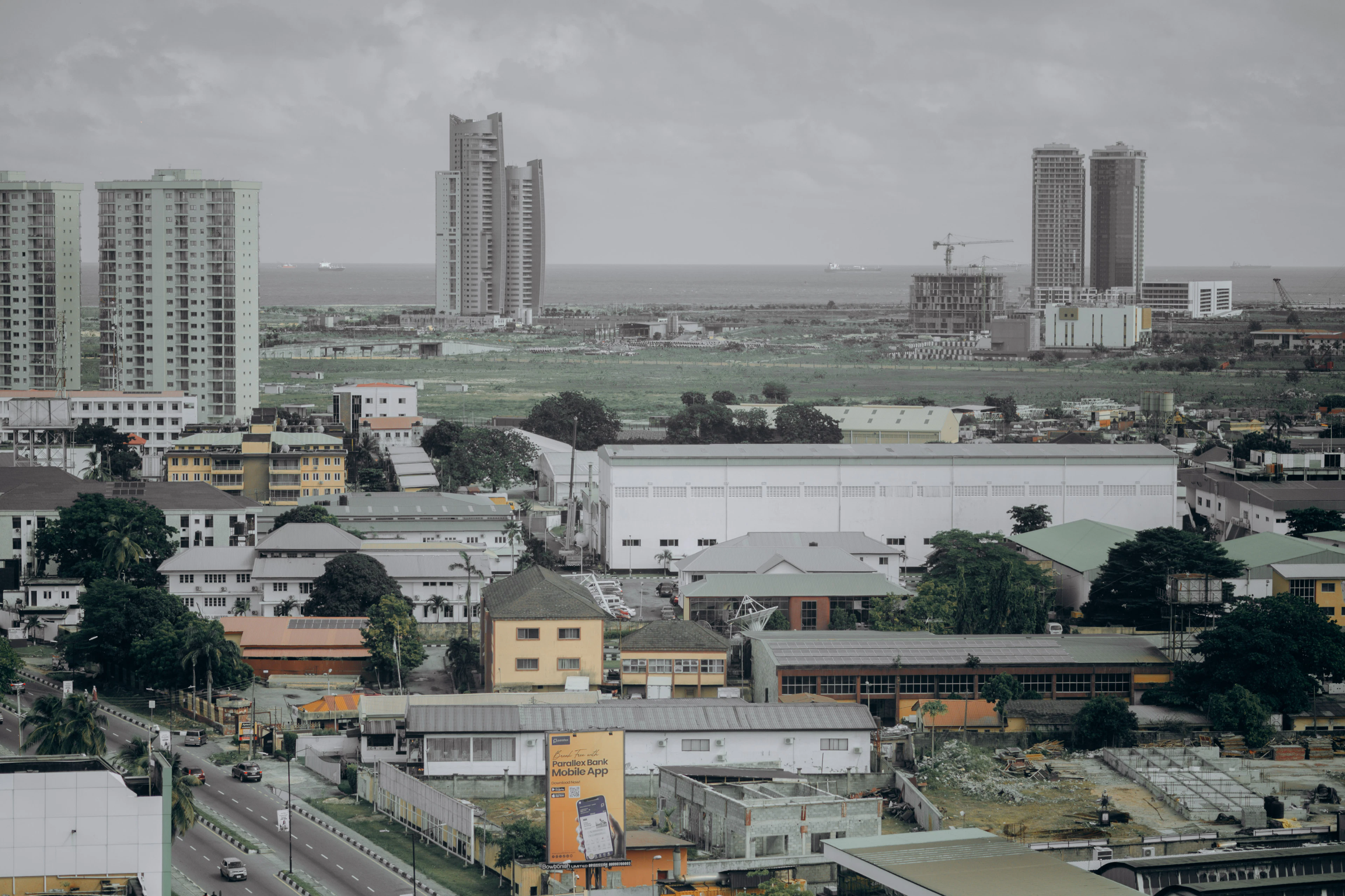 Lagos urban streetscape