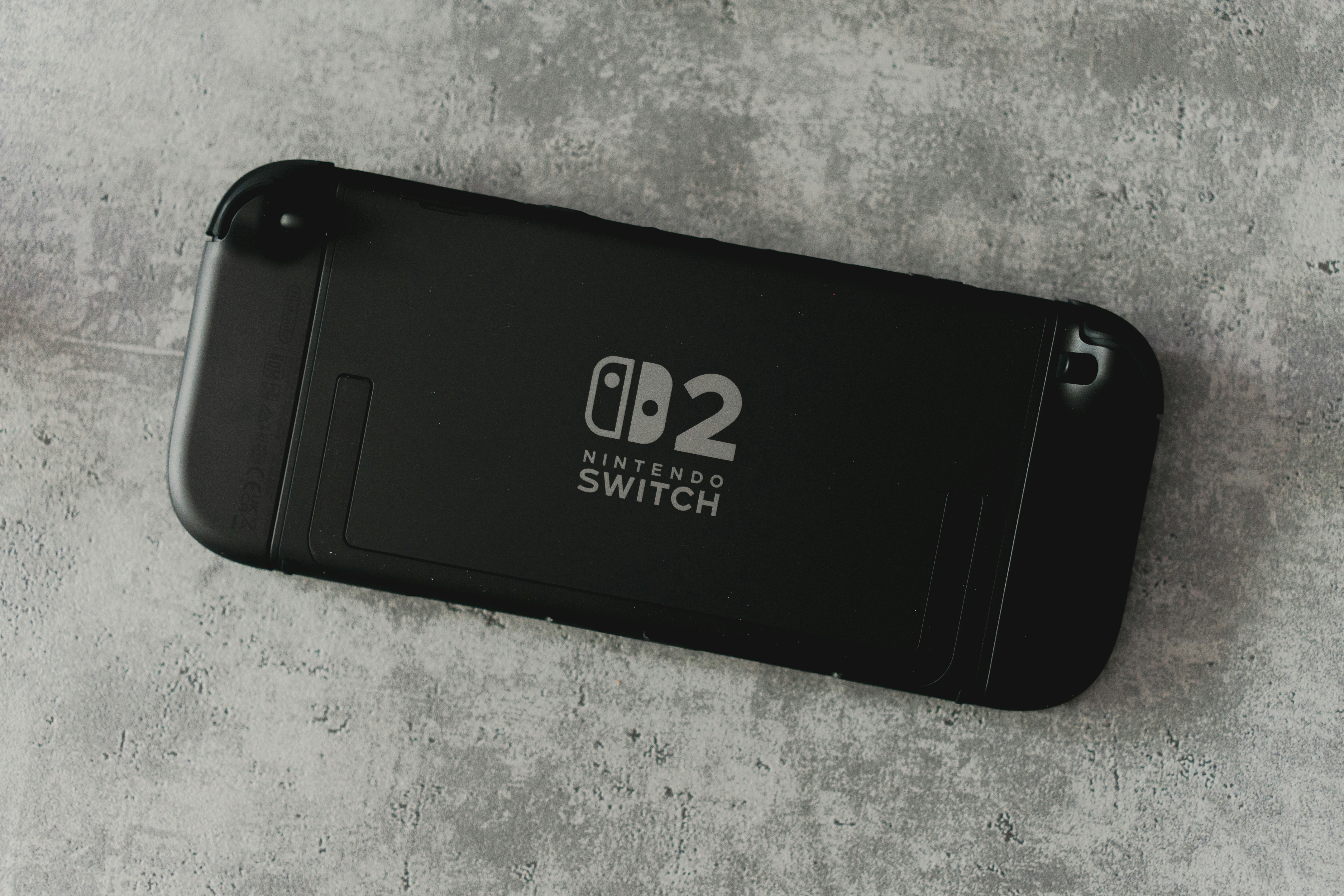 The back of a nintendo switch 2 console.