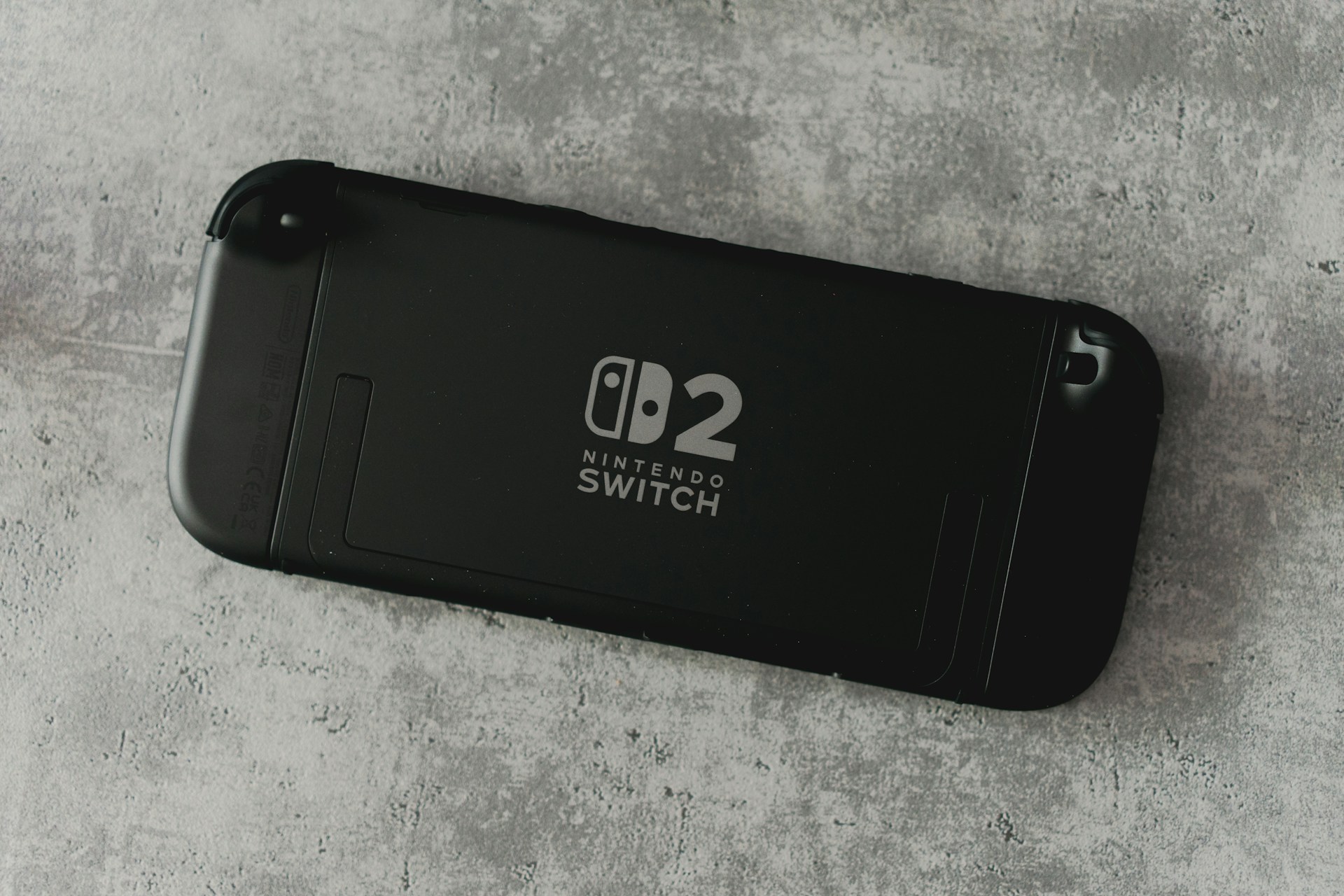 The back of a nintendo switch 2 console.