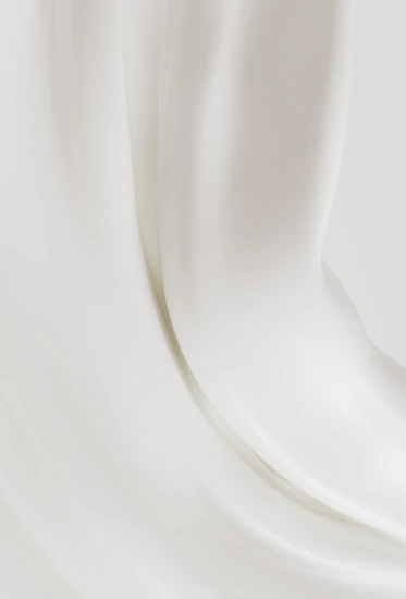 Smooth, flowing, white fabric is pictured here.