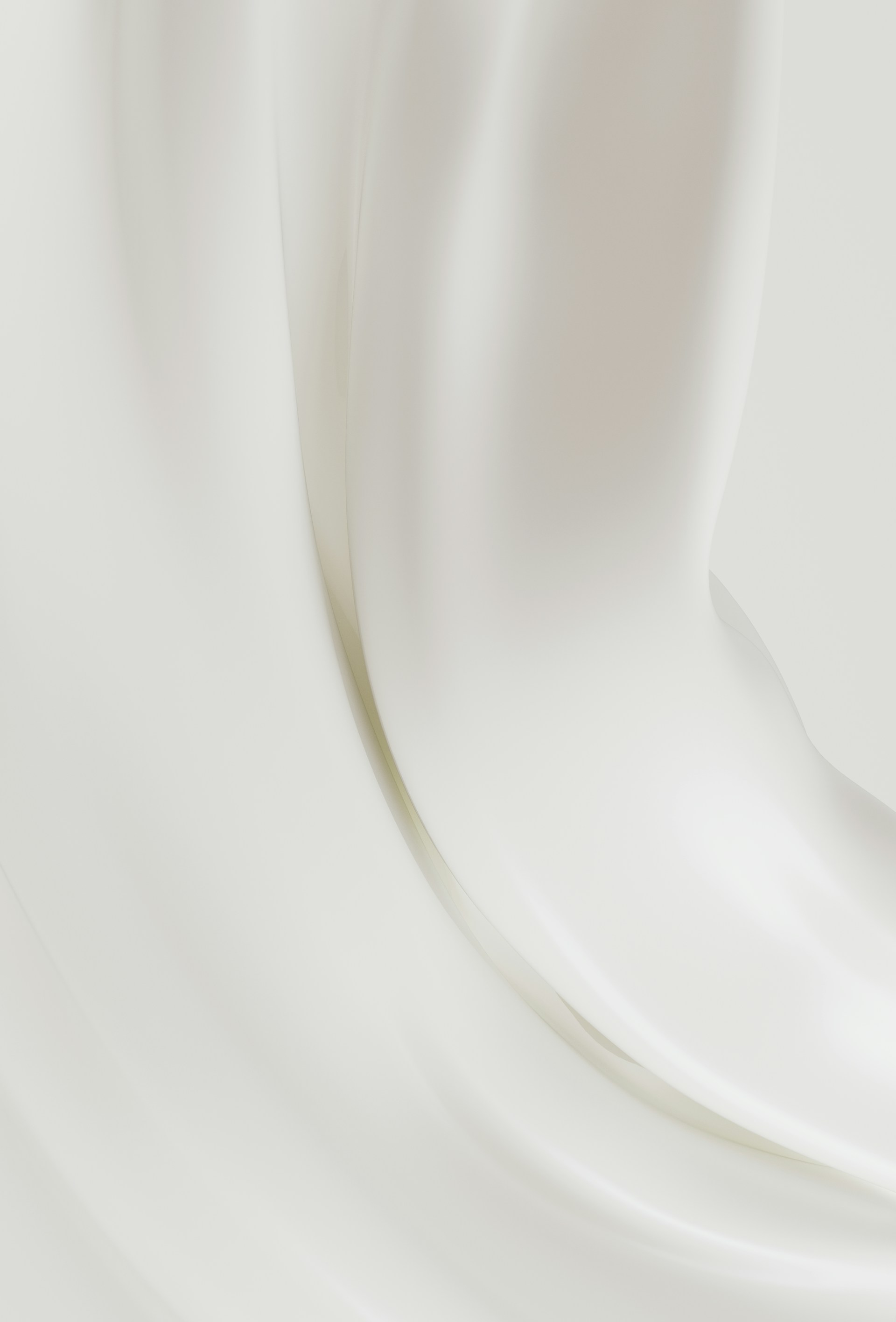 Smooth, flowing, white fabric is pictured here.
