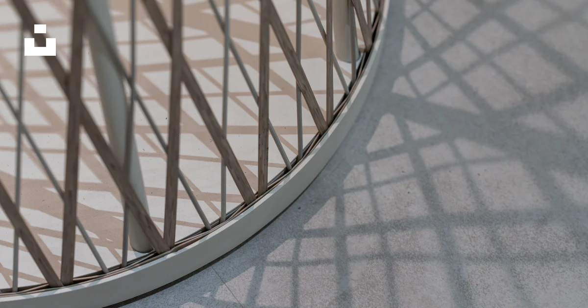 Shadows of a metal railing on the floor. photo – Free Texture Image on ...