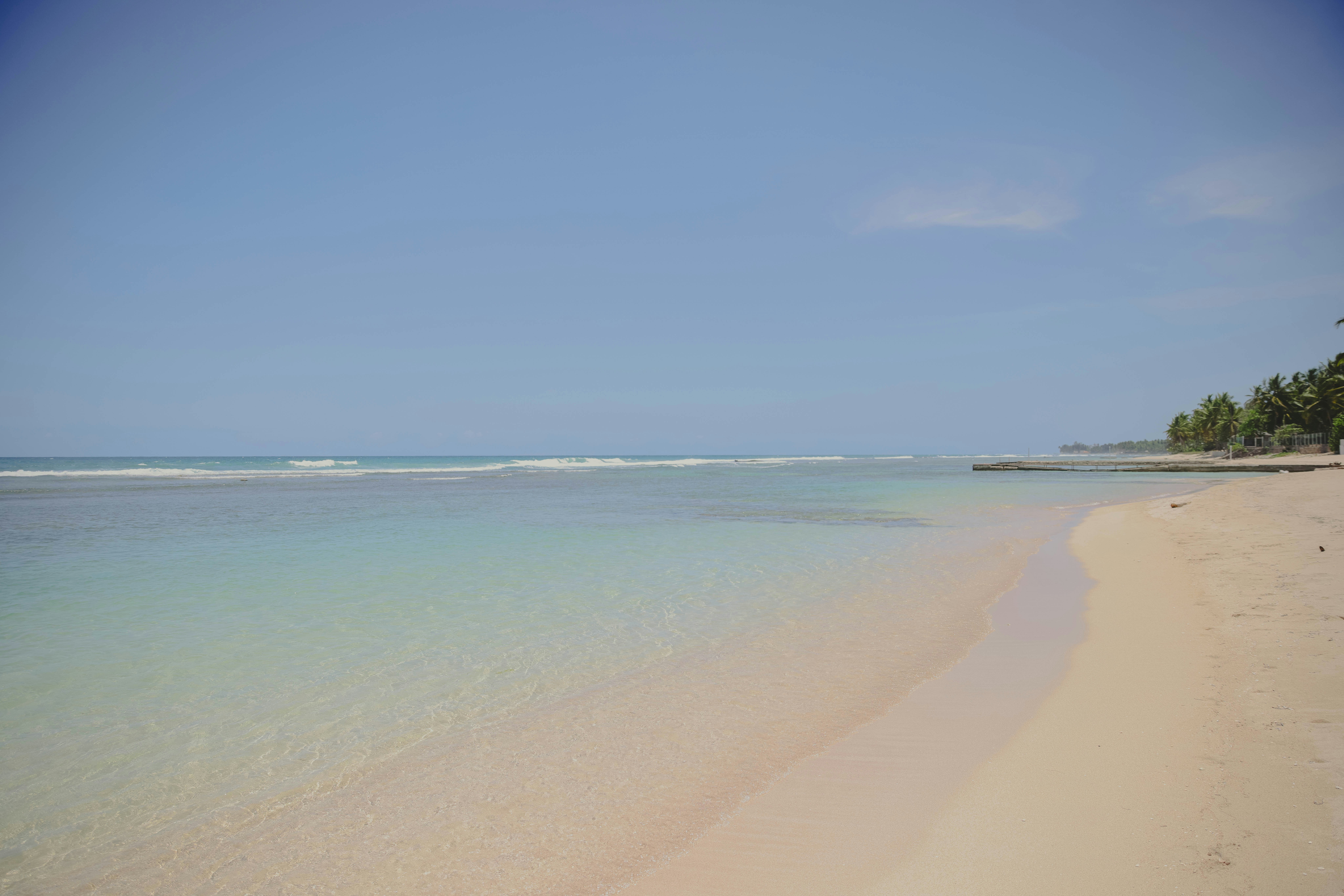 A beautiful sunset on a Dominican beach.