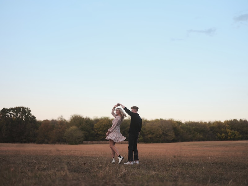 Couple dancing in island bliss
