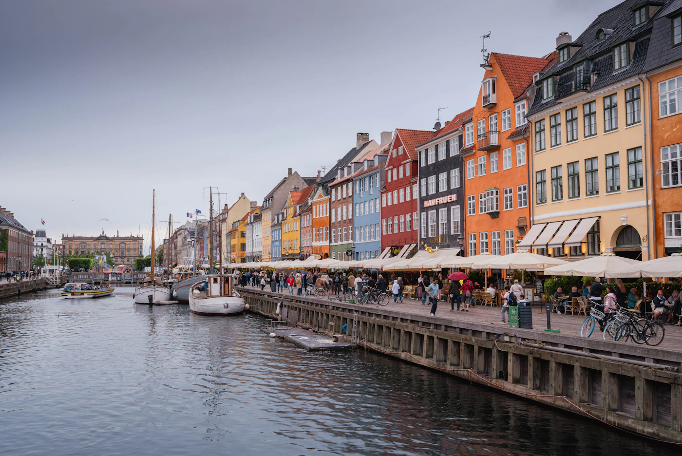 Canal coloré de Nyhavn, Copenhague, Danemark