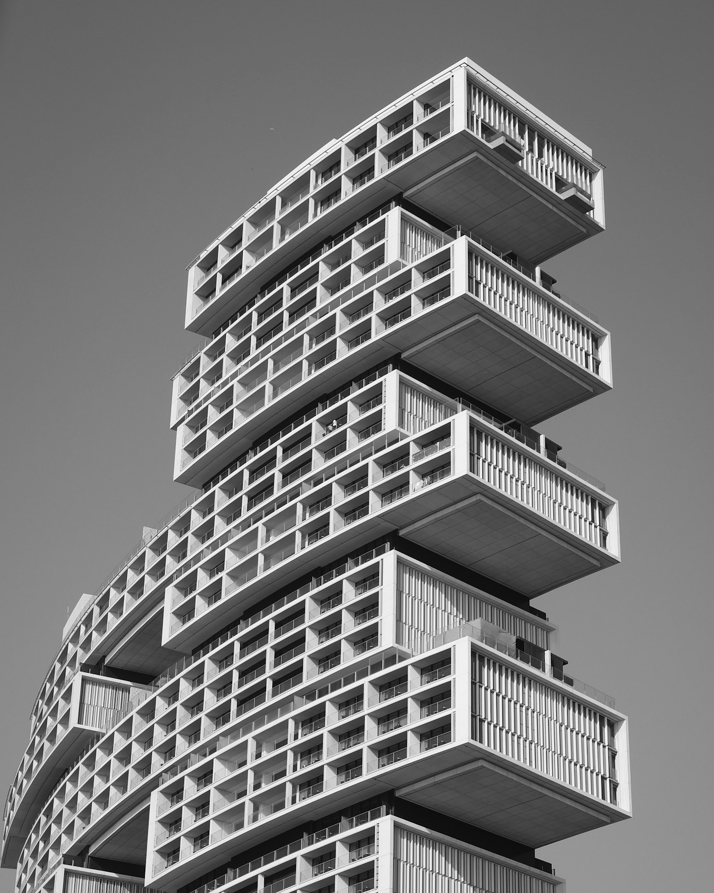 Modern Dubai architecture and retail district