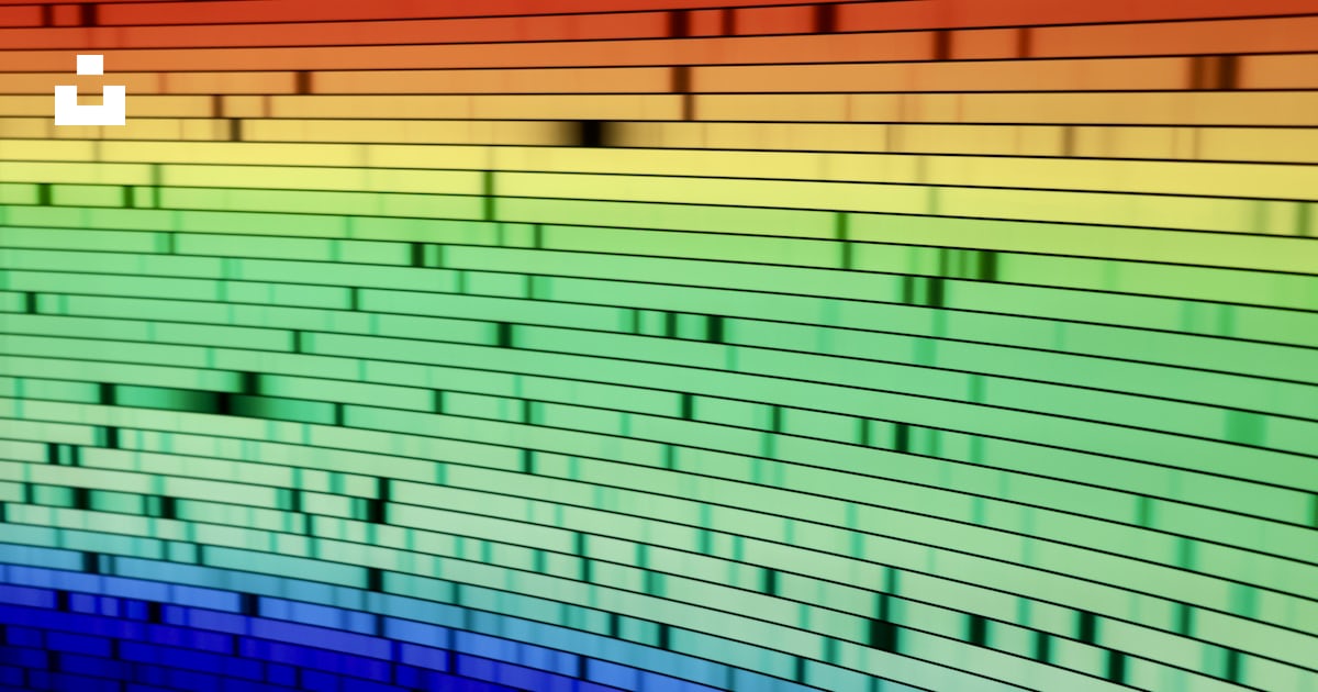 A rainbow-like spectrogram displays light information. photo – Free ...