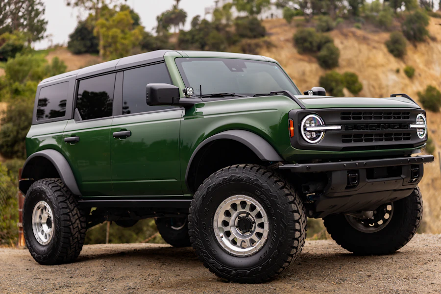 A lifted Ford Bronco