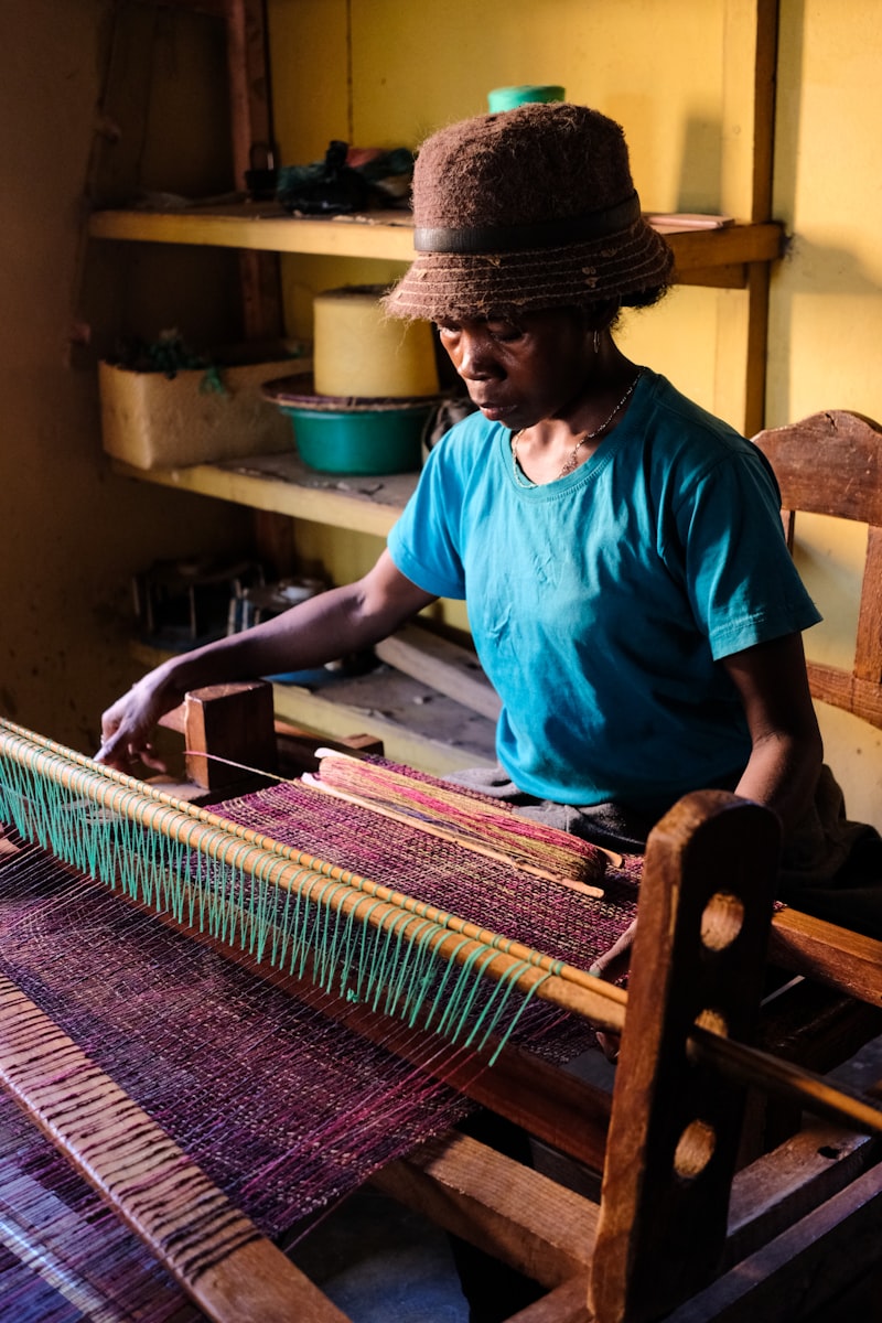 A member of Coastal Soapstone Cooperative at work