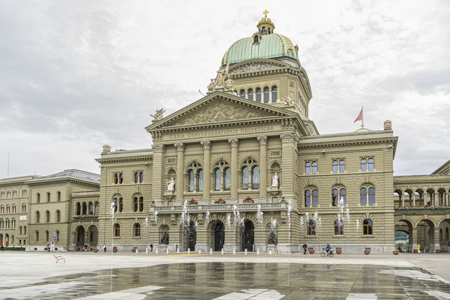 Swiss parliament building in Bern