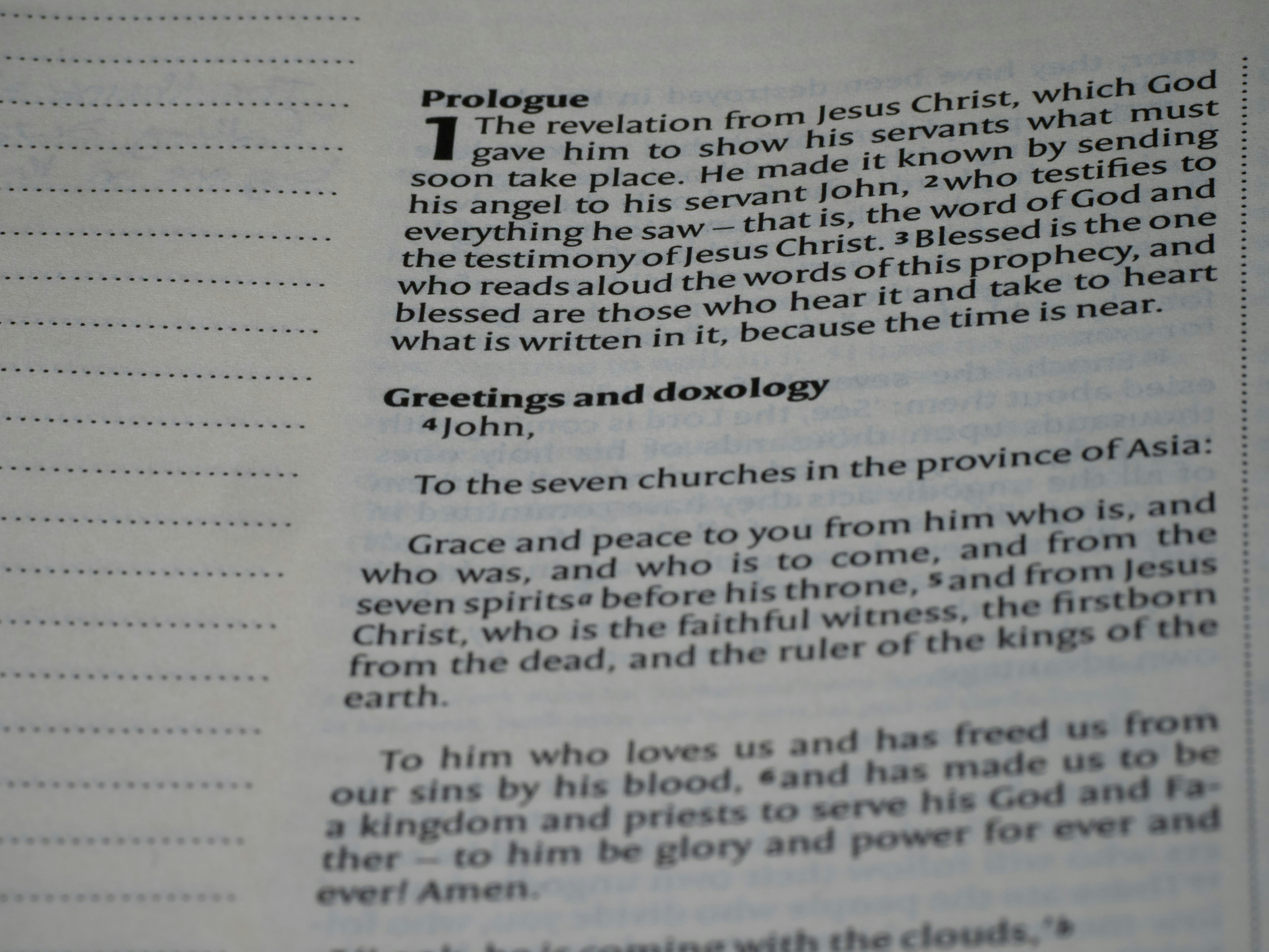 It is a page from the bible's book of revelation. (Photo by Brett Jordan on Unsplash)