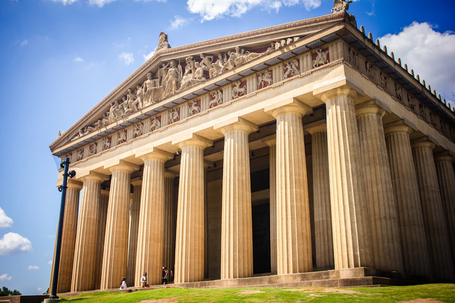 The Parthenon replica in Centennial Park, Nashville, Tennessee